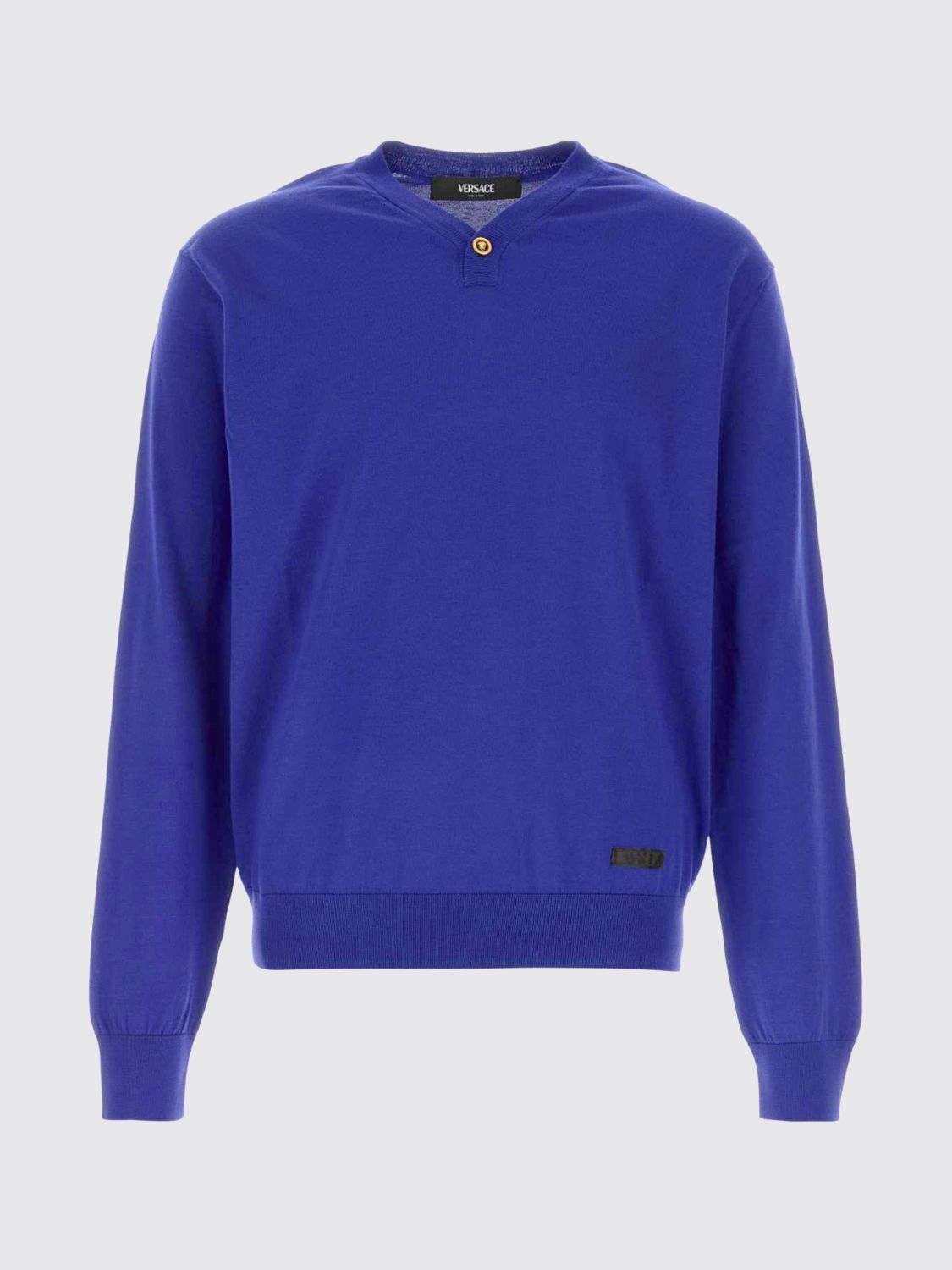 Versace Versace Sweater Men Blue Size US L / EU 52-54 / 3 - 2 Thumbnail