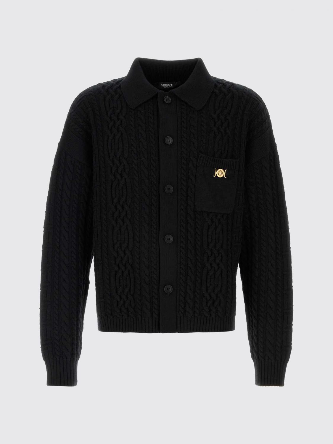 Versace Versace Sweater Men Black Size US XL / EU 56 / 4 - 2 Thumbnail