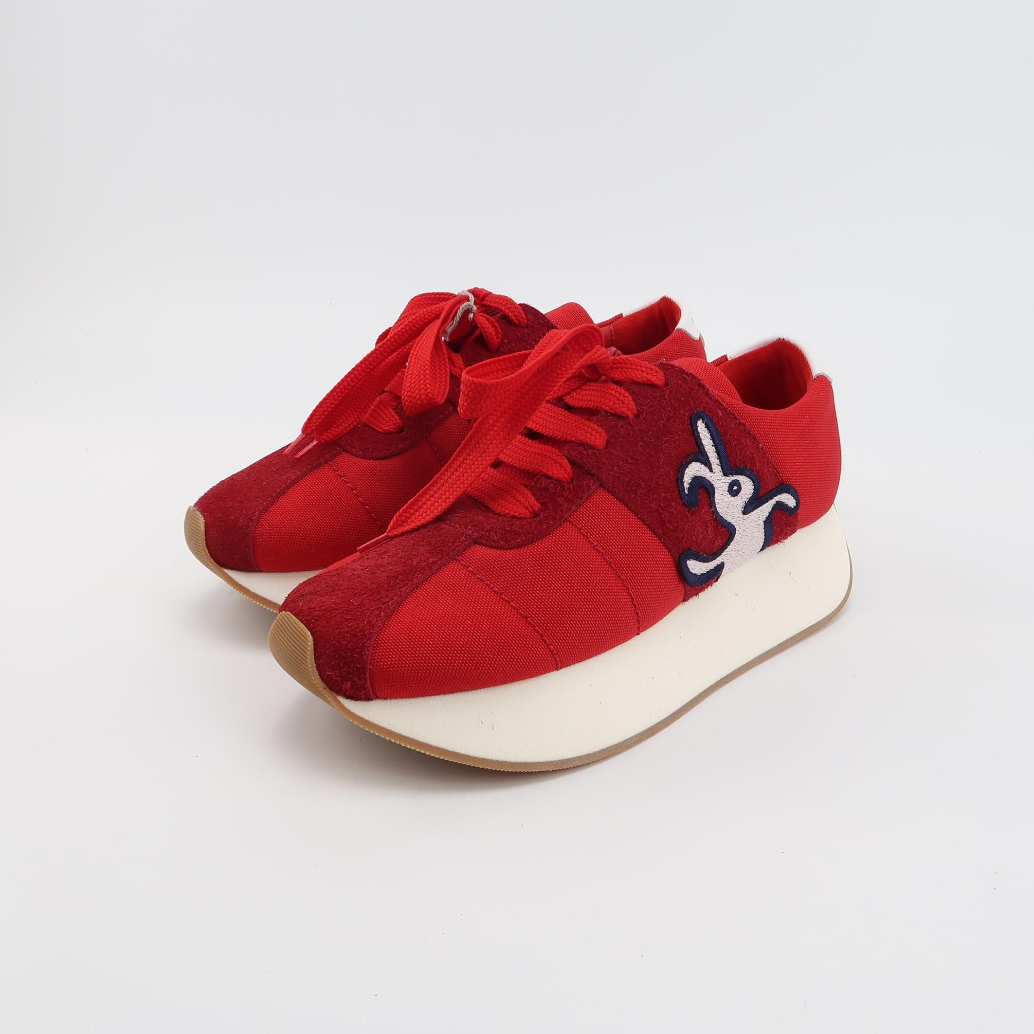Marni Marni Dance Bunny Red Platform Sneakers 40 Size US 7 / EU 40 - 3 Thumbnail