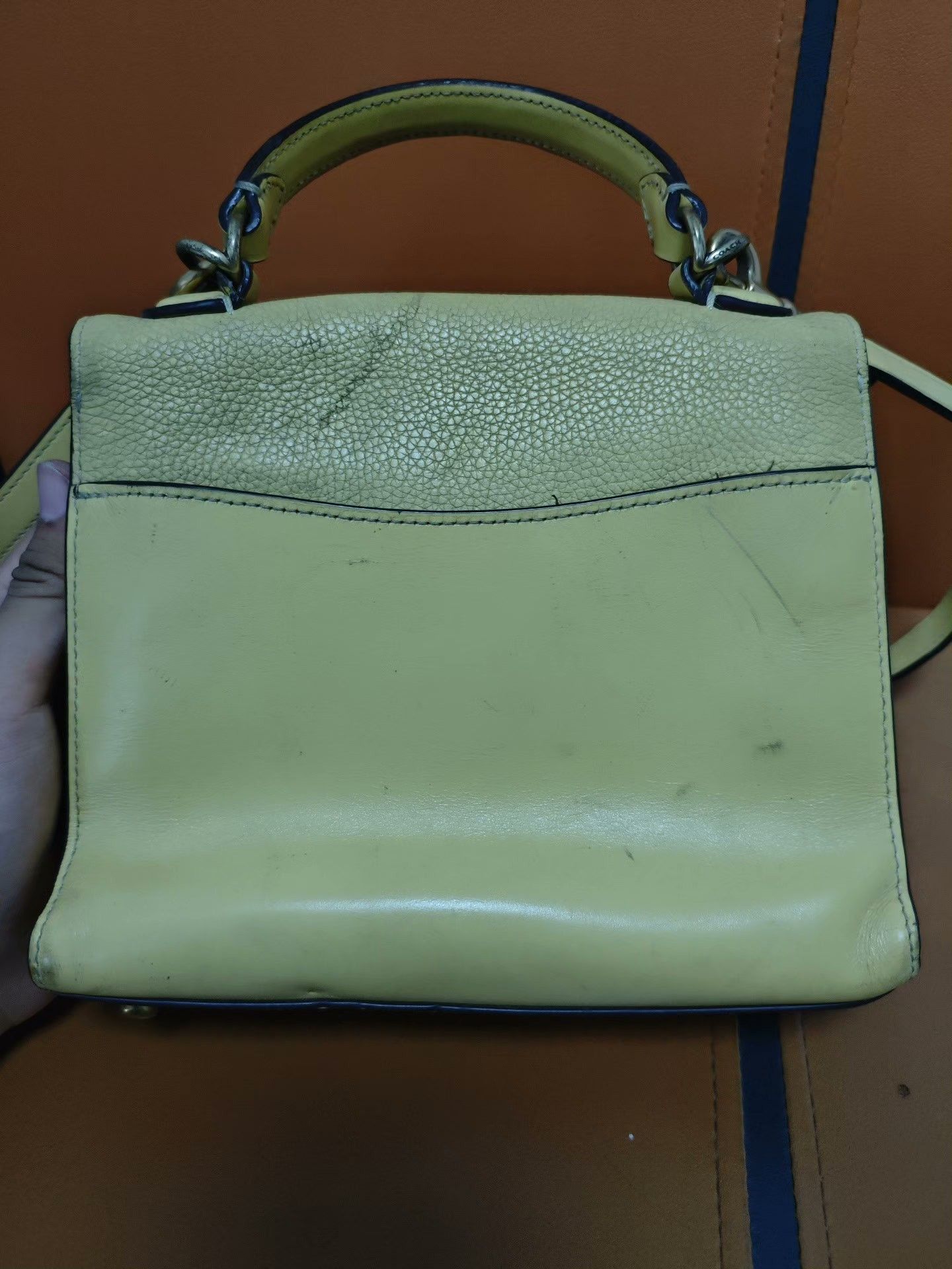 Coach Coach Yellow Shoulder Bag OS Women Size ONE SIZE - 4 Thumbnail