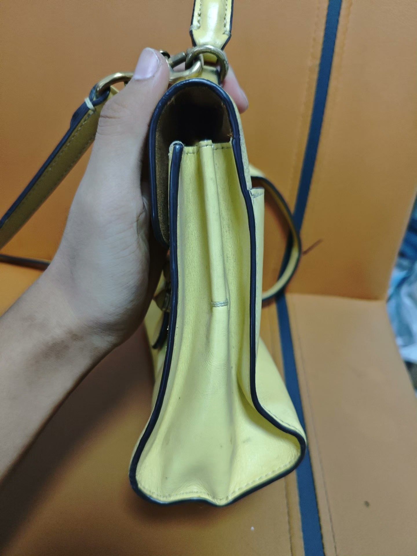 Coach Coach Yellow Shoulder Bag OS Women Size ONE SIZE - 5 Thumbnail