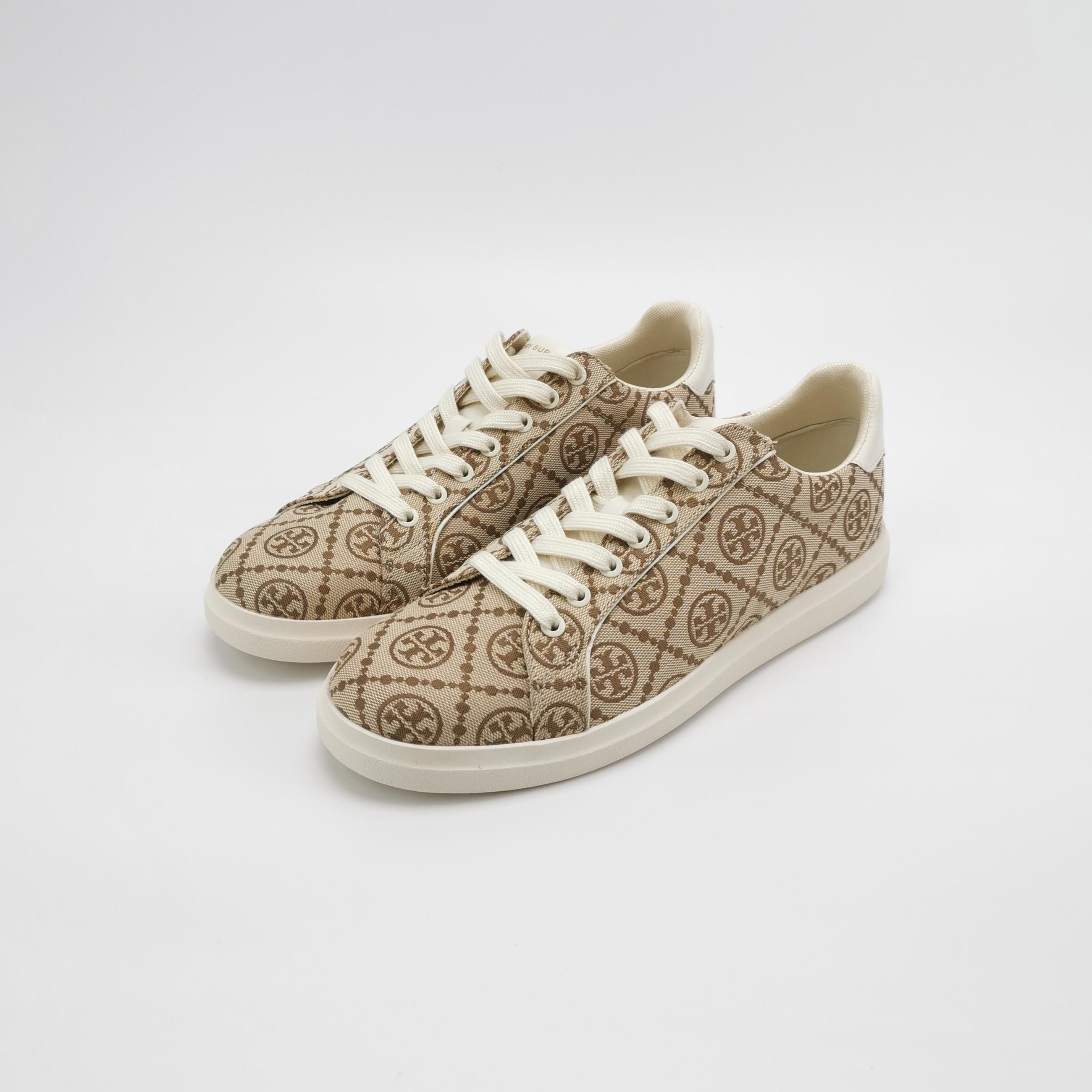 Tory Burch Tory Burch Monogram Canvas Low-Top Sneakers US 9 Size US 9 / IT 39 - 3 Thumbnail