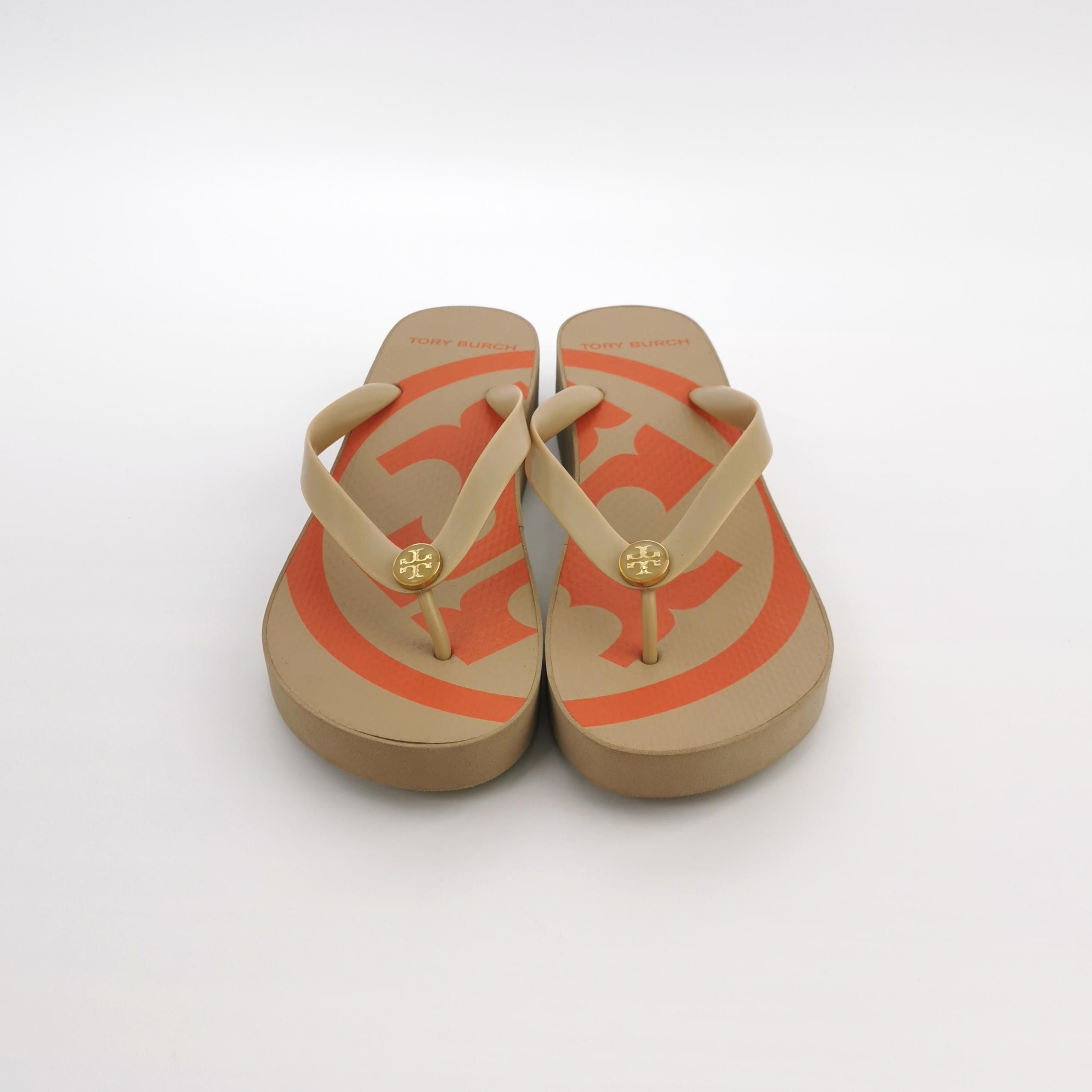 Tory Burch Tory Burch Logo Print Platform Sandals US 10 Size US 10 / IT 40 - 4 Thumbnail