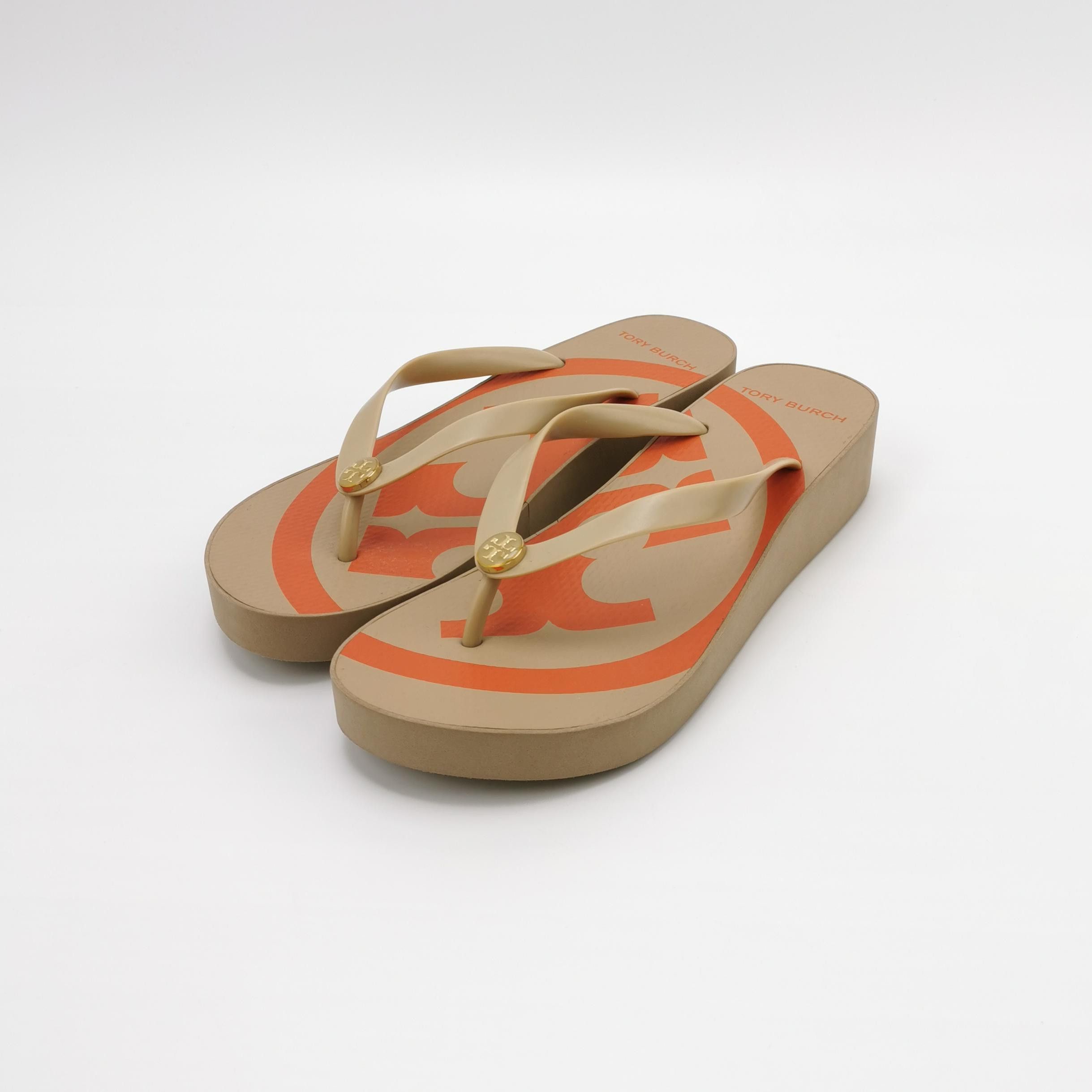 Tory Burch Tory Burch Logo Print Platform Sandals US 10 Size US 10 / IT 40 - 3 Thumbnail
