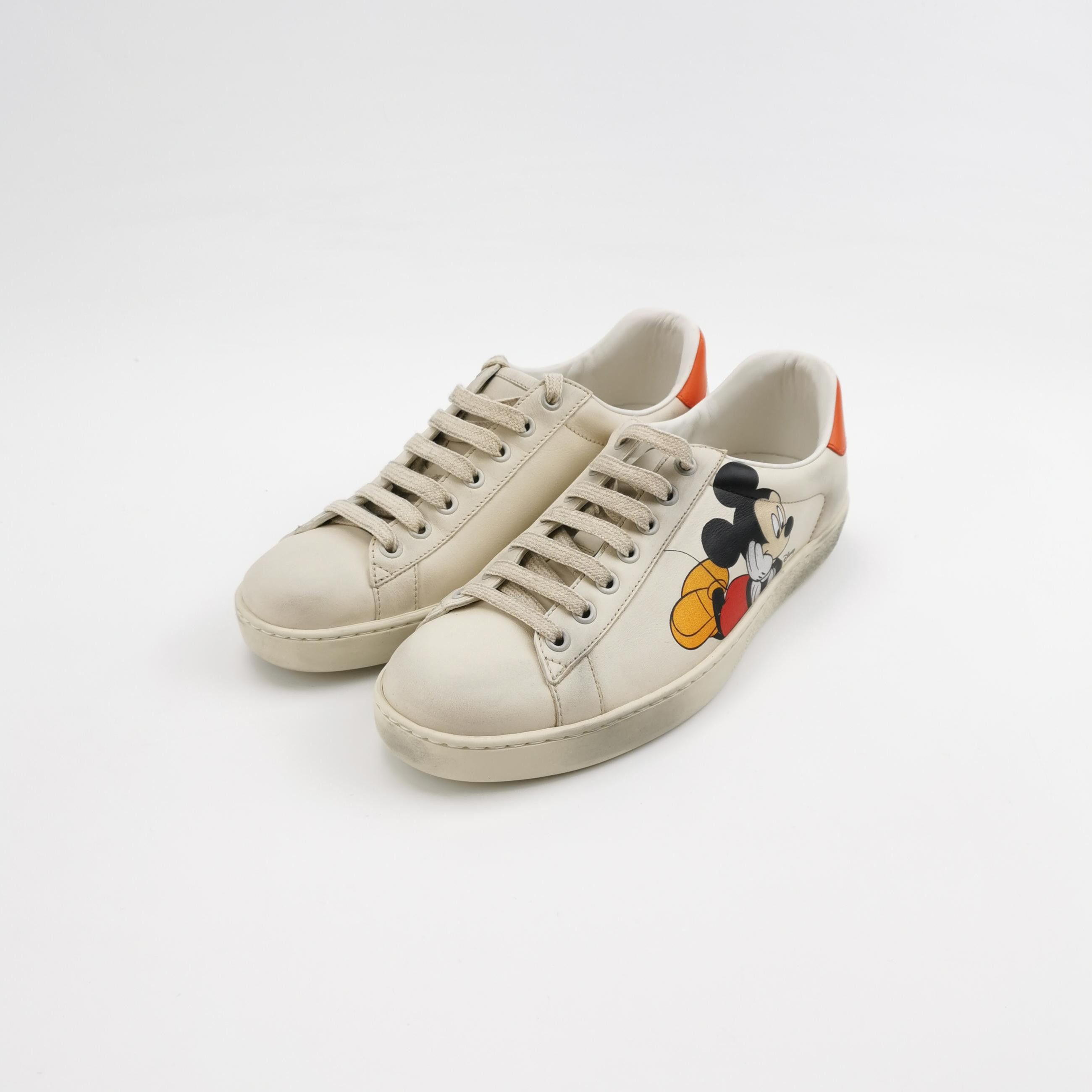 Gucci Gucci x Disney Mickey Print Ace Sneakers US 6.5 Size US 6 / EU 39 - 3 Thumbnail