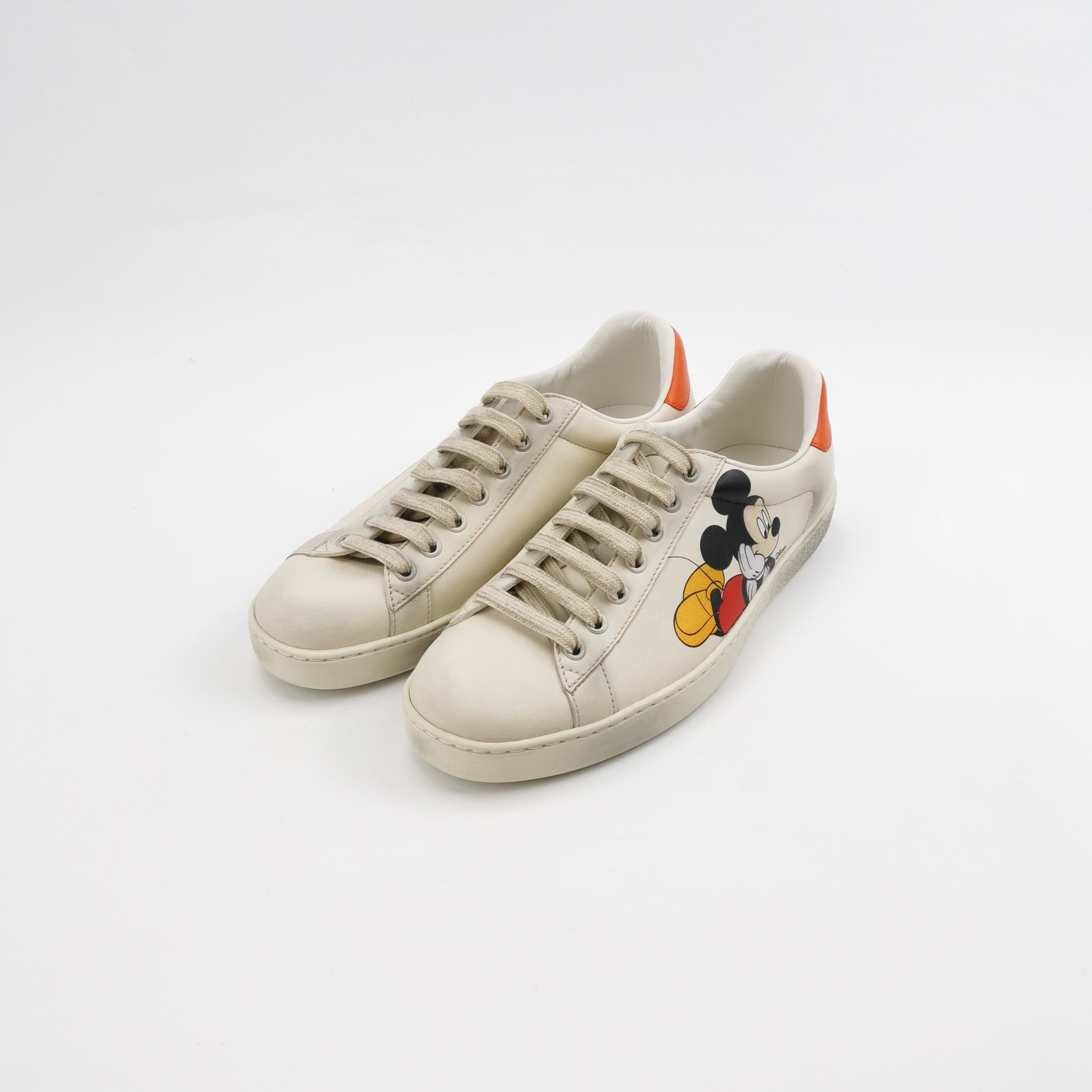 Gucci Gucci x Disney Mickey Mouse Ace Sneakers 40.5 Size US 7 / EU 40 - 3 Thumbnail
