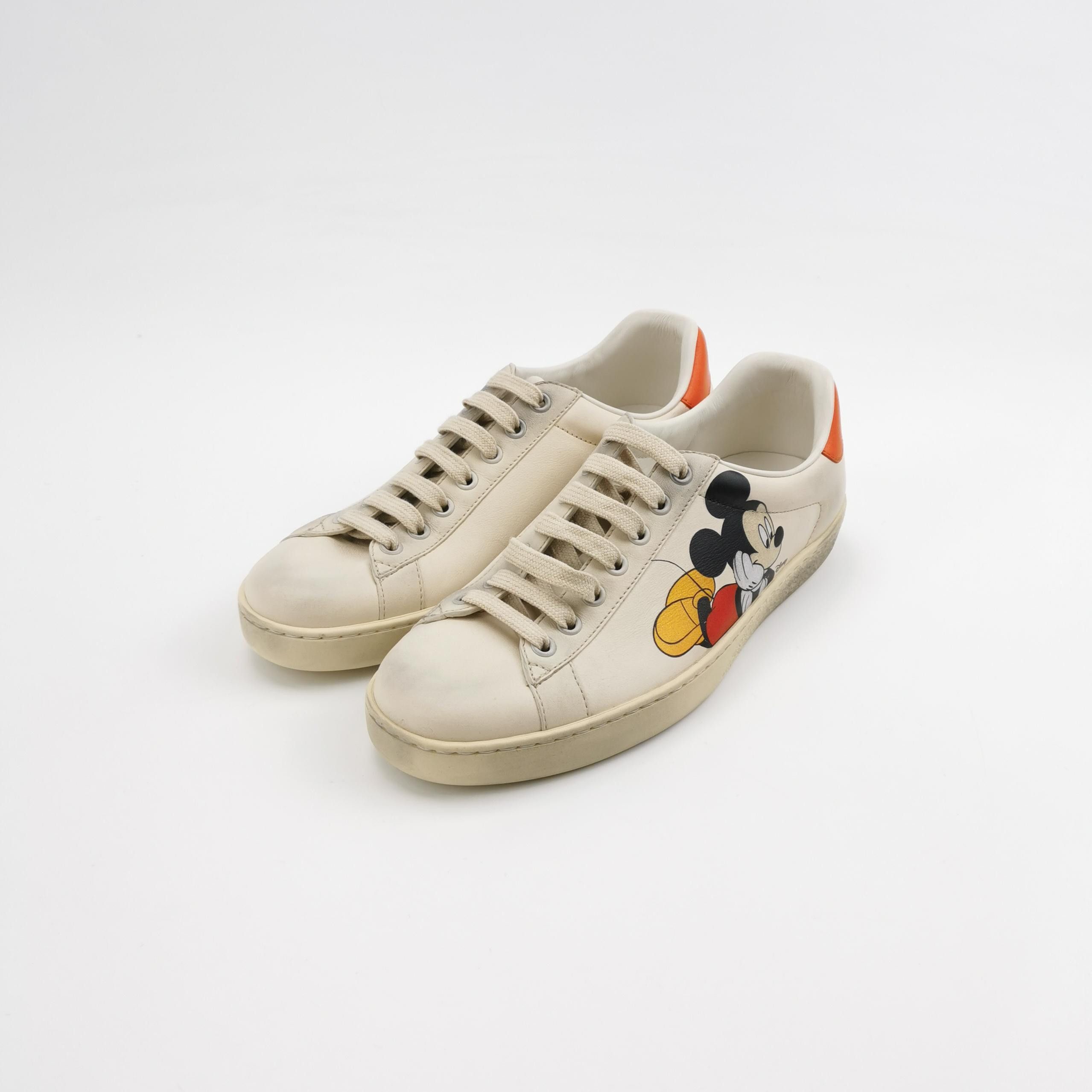 Gucci Gucci x Disney Mickey Mouse Ace Sneakers 39.5 Size US 6 / EU 39 - 3 Thumbnail