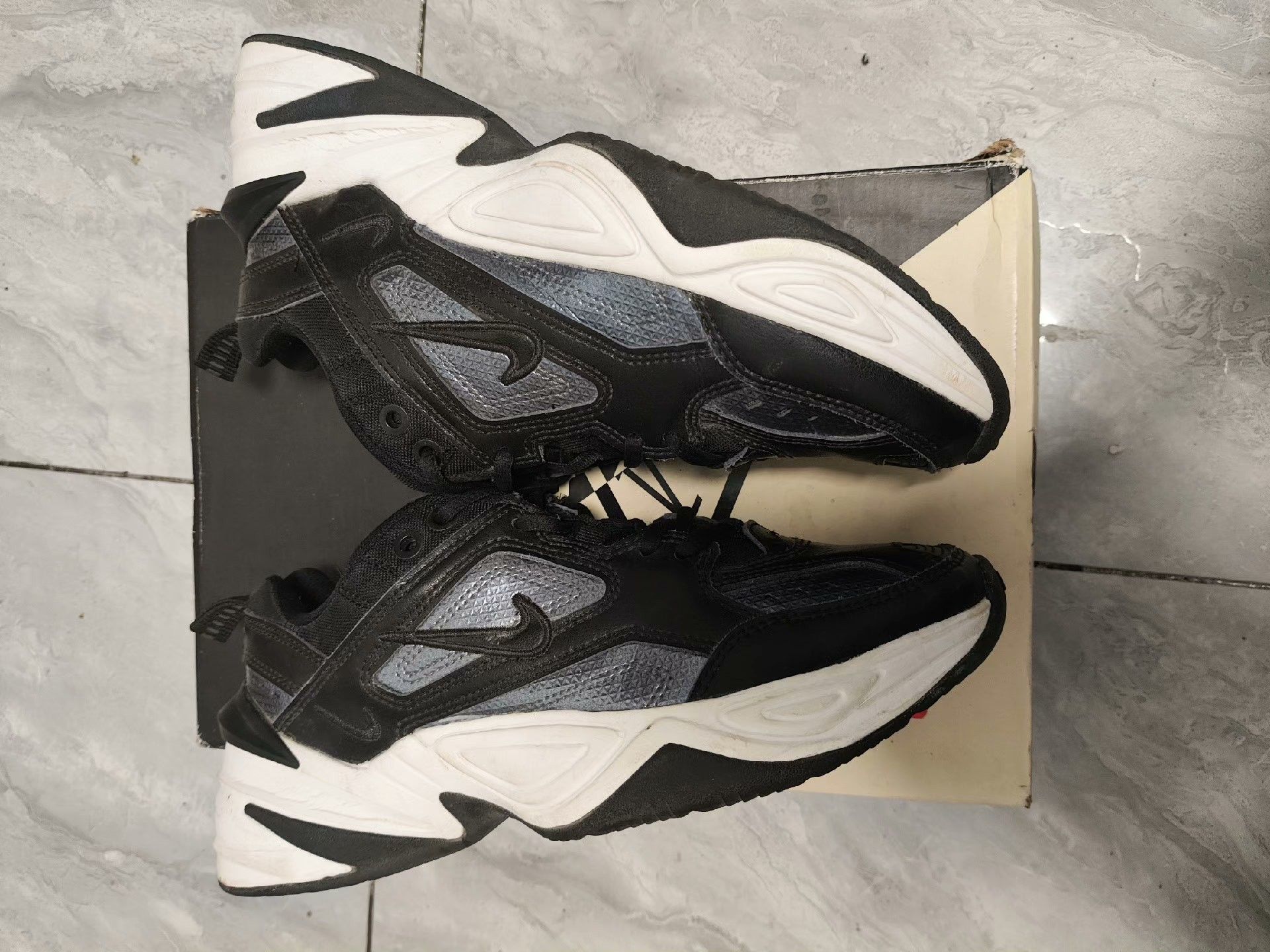Nike Nike M2K Black Lowtop Sneakers us_9 Women Size US 9 / IT 39 - 3 Thumbnail