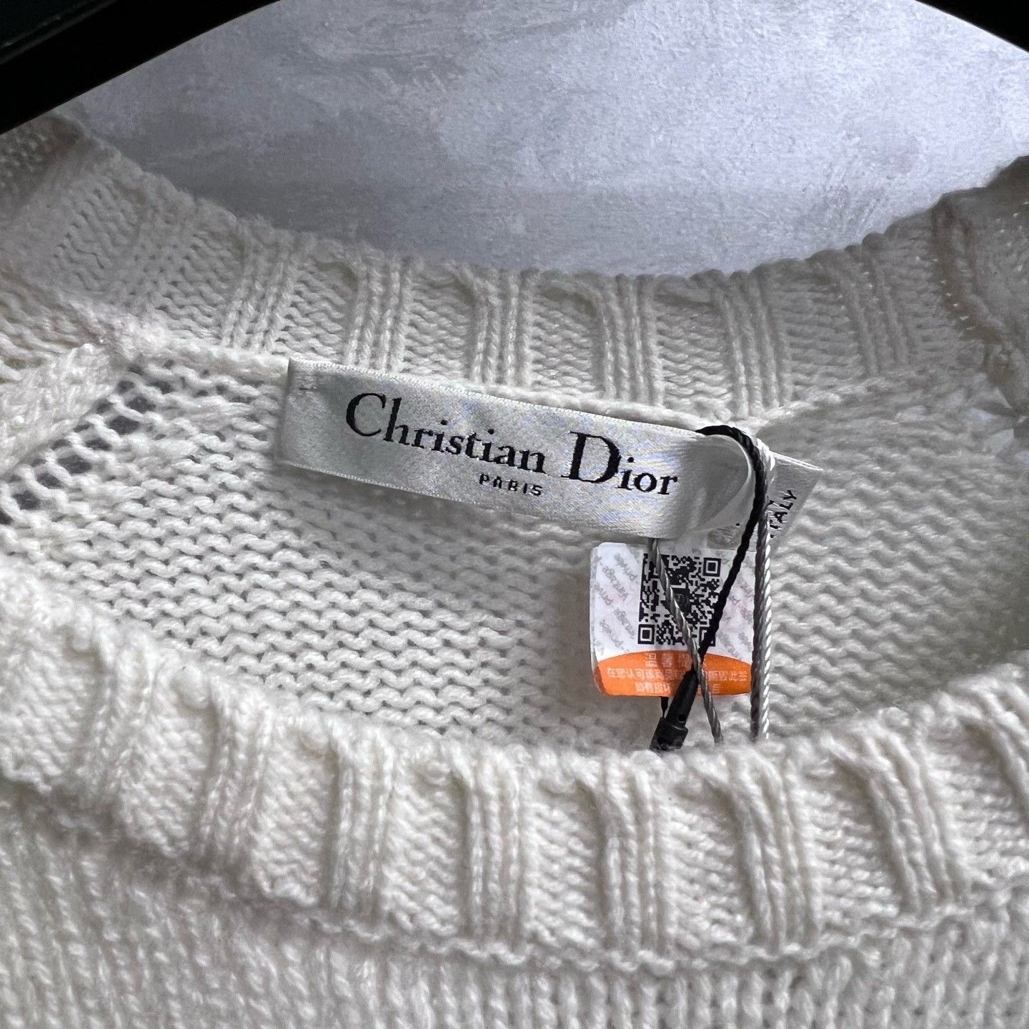 Dior Dior Retro White Sweater us_2 Women Size XS / US 0-2 / IT 36-38 - 2 Thumbnail