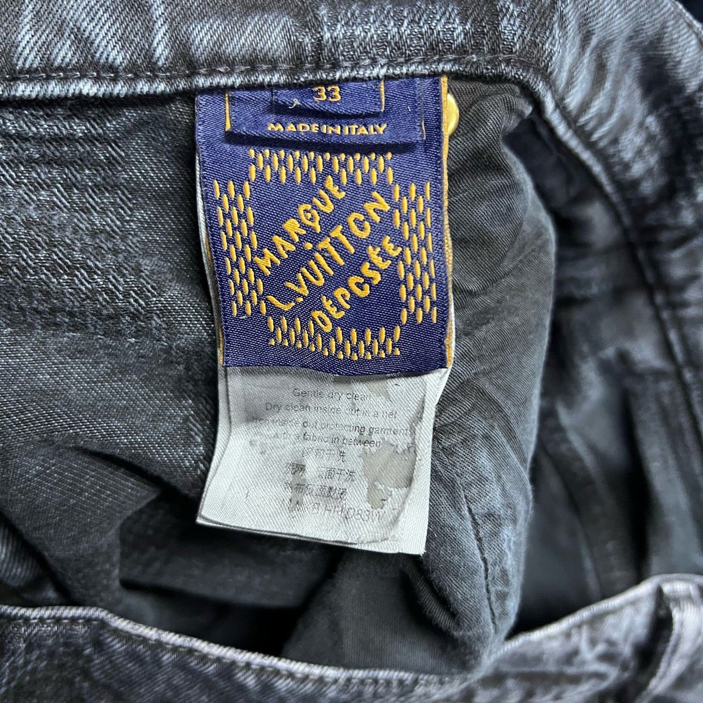 Louis Vuitton Louis Vuitton Retro Plaid Black Denim Jeans 32 Men Size US 32 / EU 48 - 3 Thumbnail
