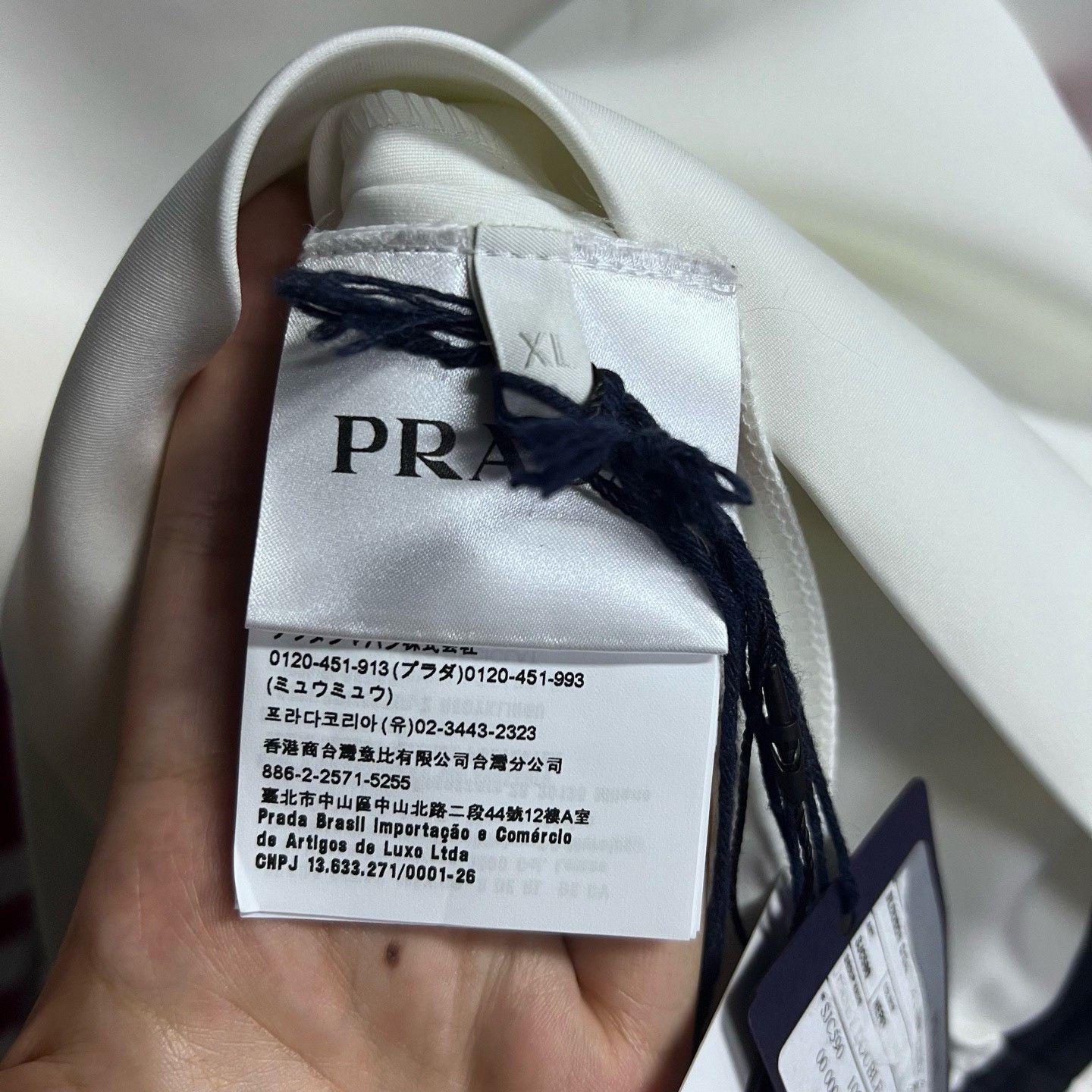 Prada Prada Retro Striped White Hoodie xl Men Size US XL / EU 56 / 4 - 3 Thumbnail