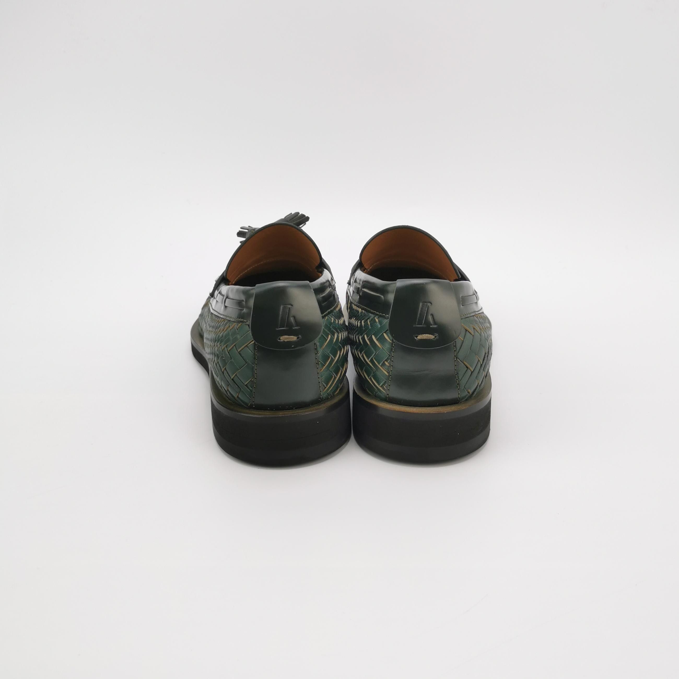 Emporio Armani Emporio Armani Woven Leather Tassel Loafers 41 Size US 8 / EU 41 - 5 Thumbnail