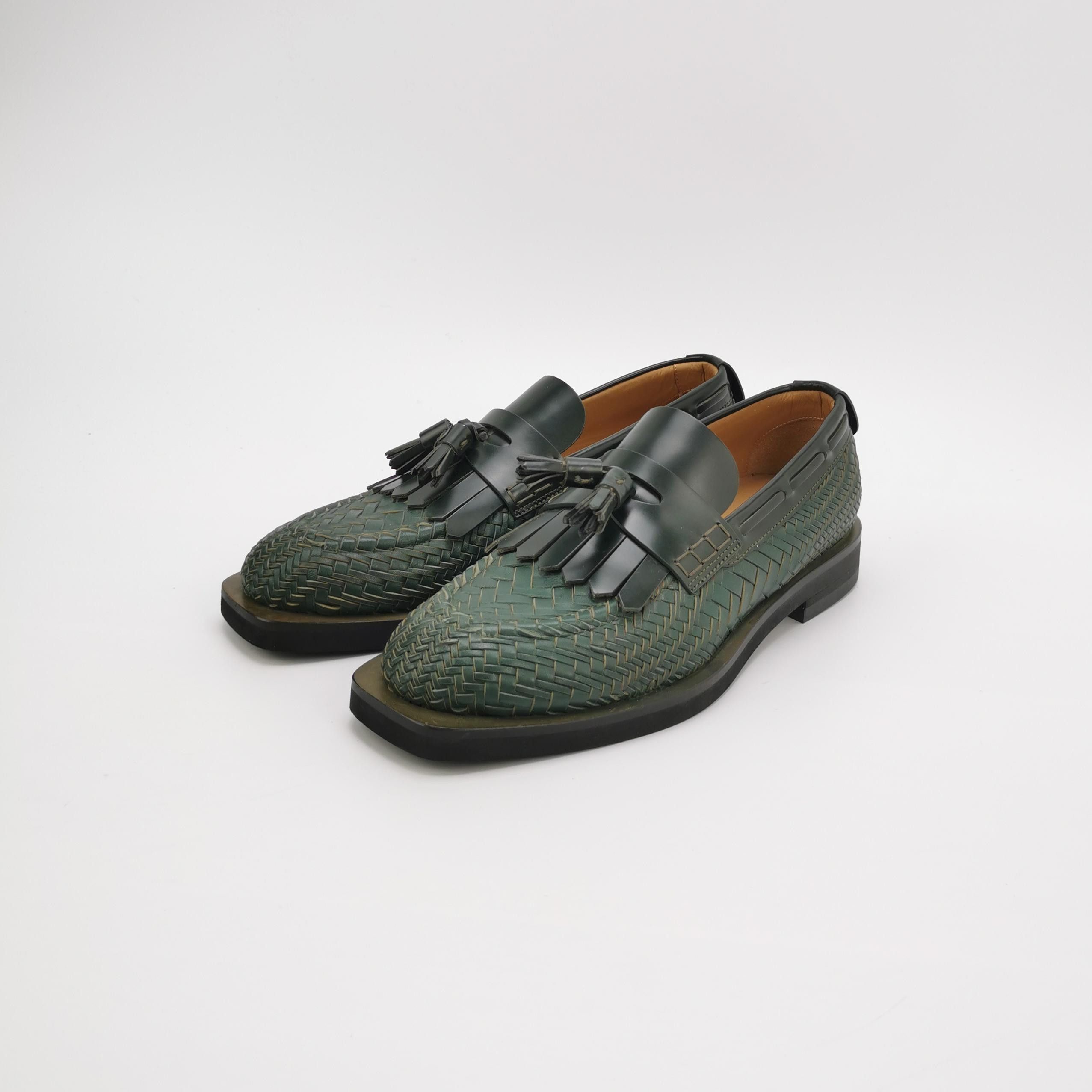 Emporio Armani Emporio Armani Woven Leather Tassel Loafers 41 Size US 8 / EU 41 - 3 Thumbnail