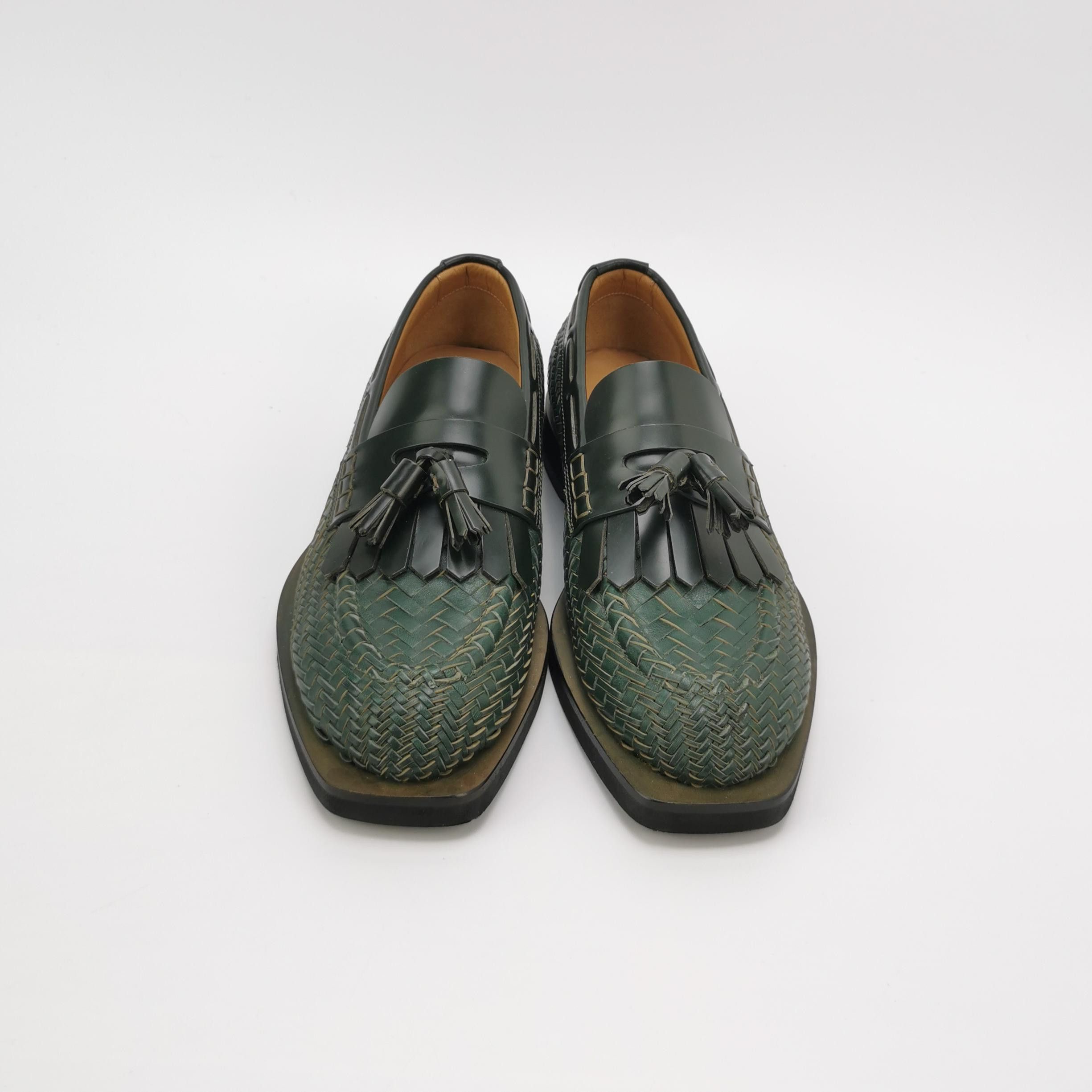Emporio Armani Emporio Armani Woven Leather Tassel Loafers 41 Size US 8 / EU 41 - 4 Thumbnail