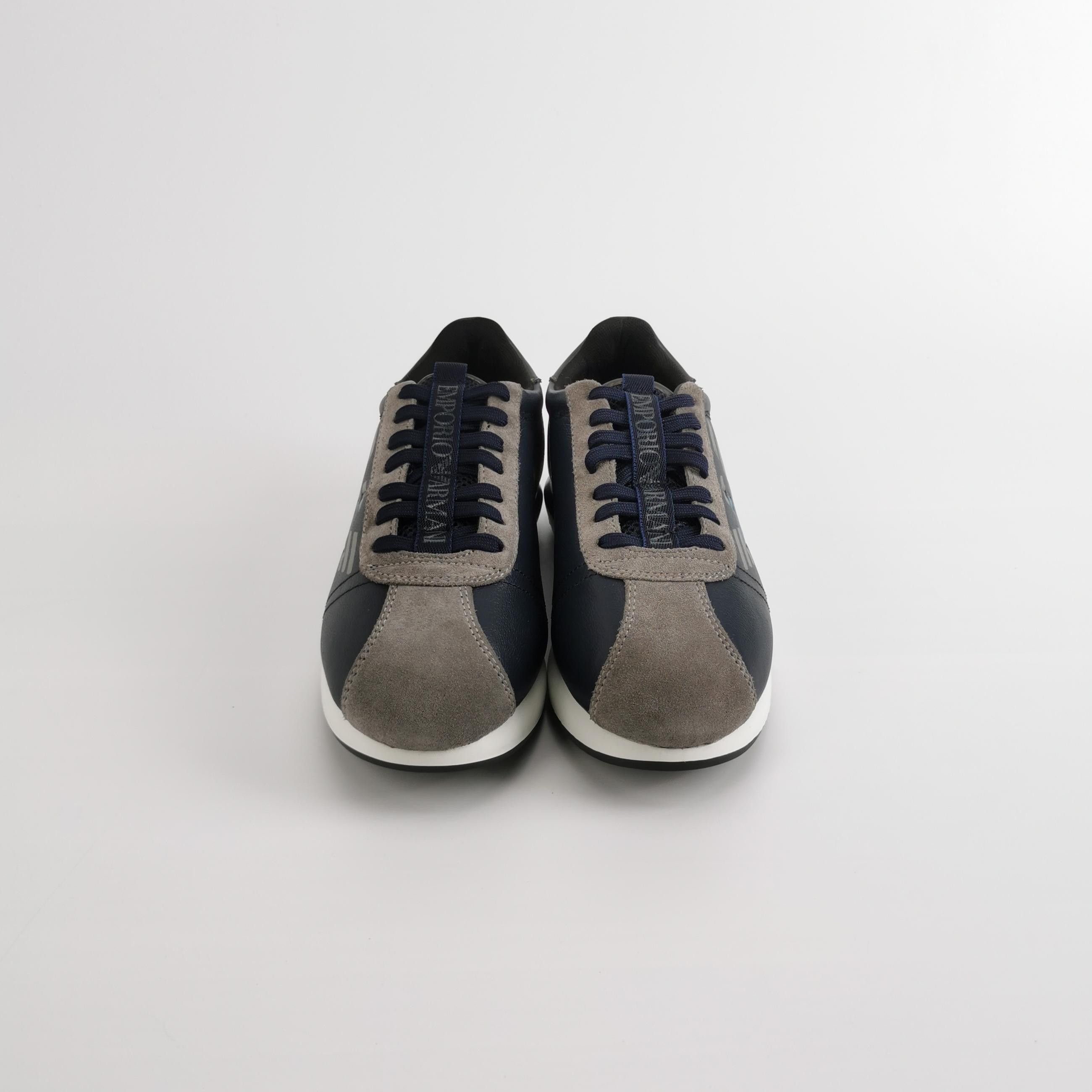 Emporio Armani Emporio Armani Logo Suede Trim Sneakers EU 40 Size US 7 / EU 40 - 4 Thumbnail