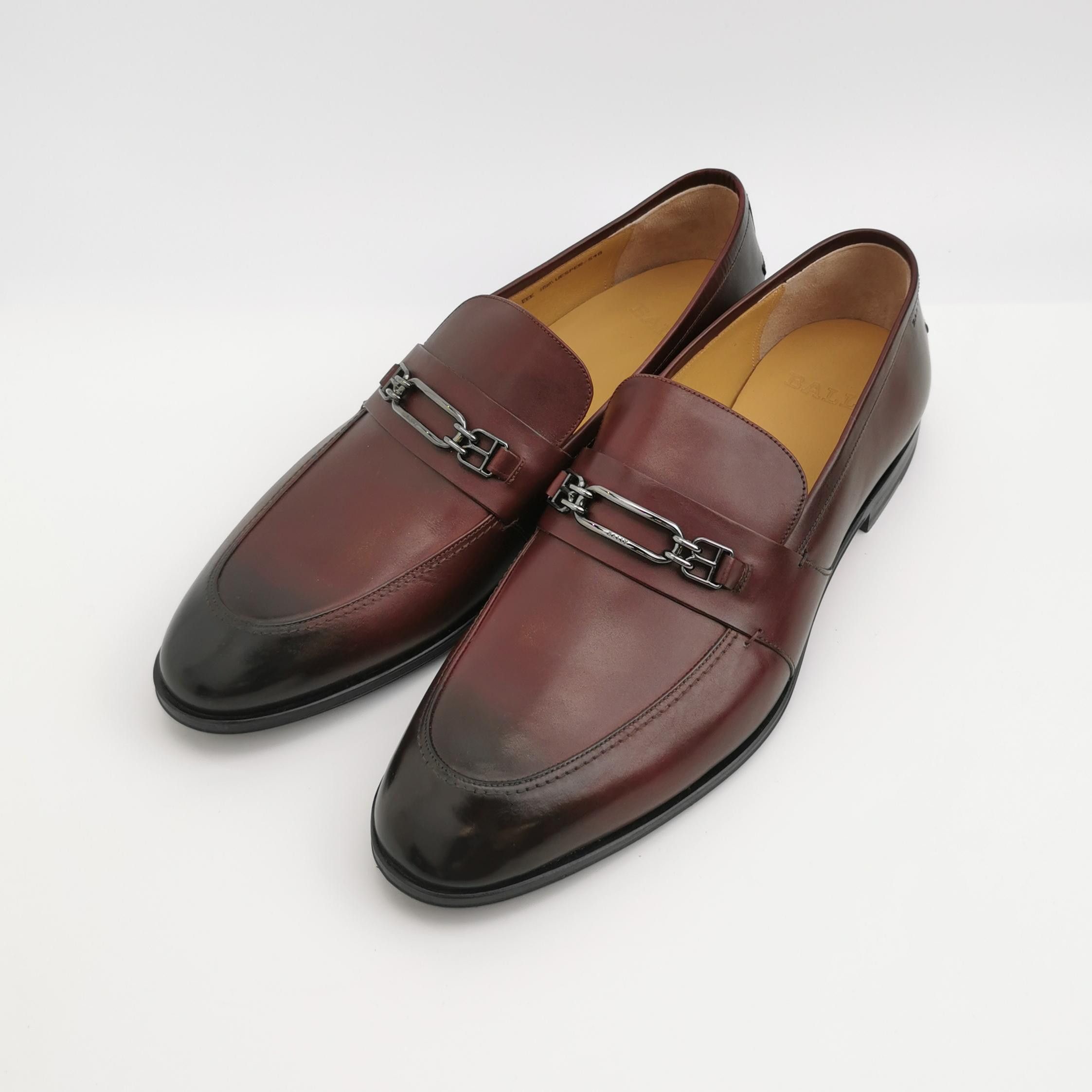 Bally Bally Burnished Leather B-Chain Loafers 43 Size US 10 / EU 43 - 3 Thumbnail