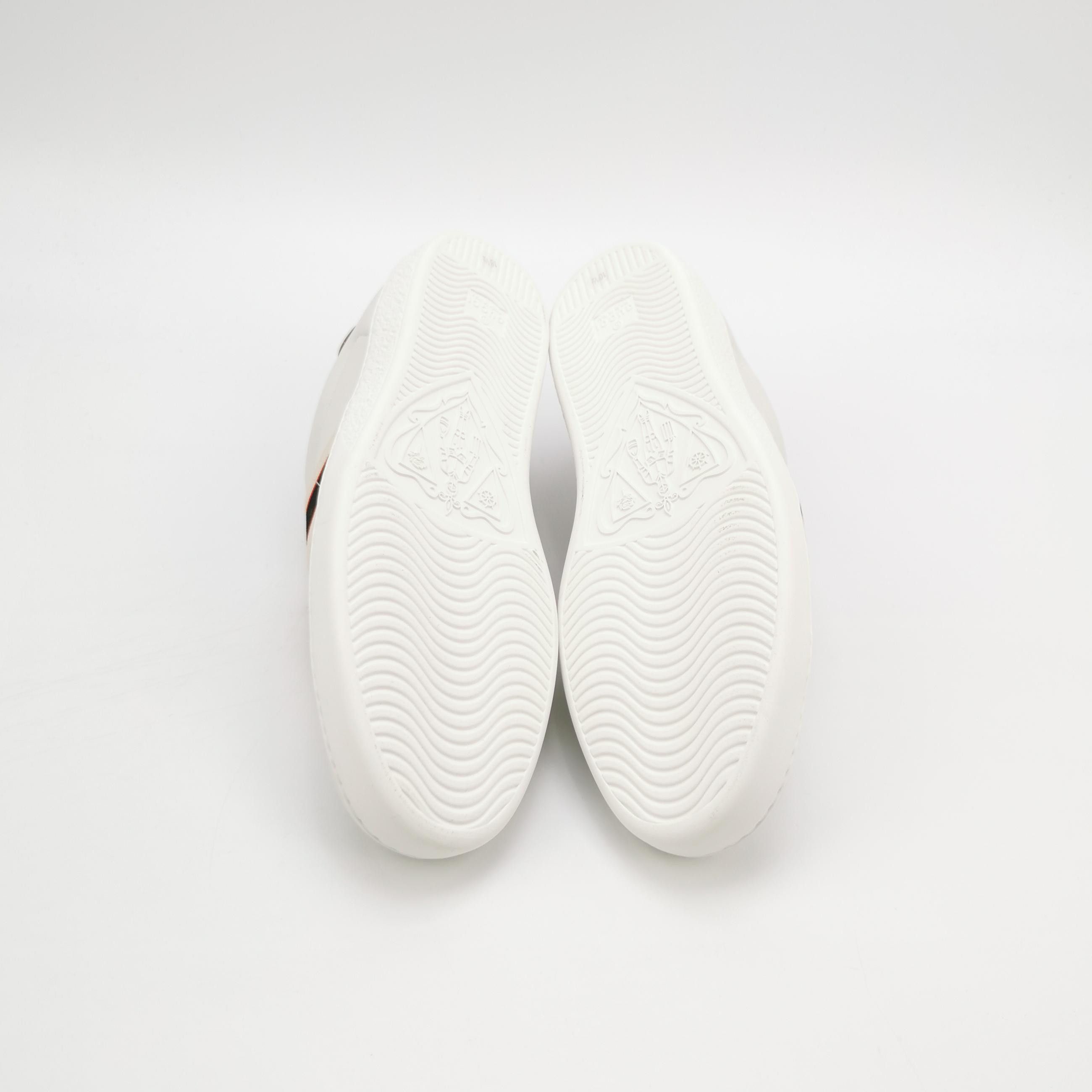 Gucci Gucci Logo Elastic Strap Ace Sneakers 44.5 Size US 11 / EU 44 - 6 Thumbnail