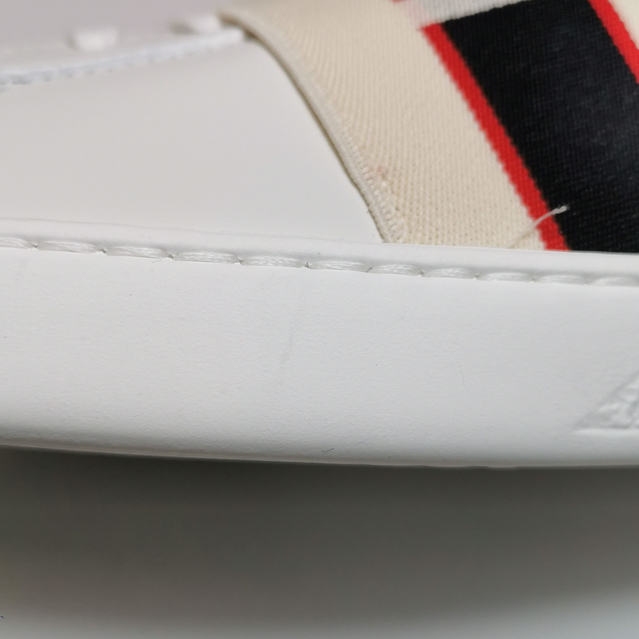 Gucci Gucci Logo Elastic Strap Ace Sneakers 44.5 Size US 11 / EU 44 - 12 Thumbnail
