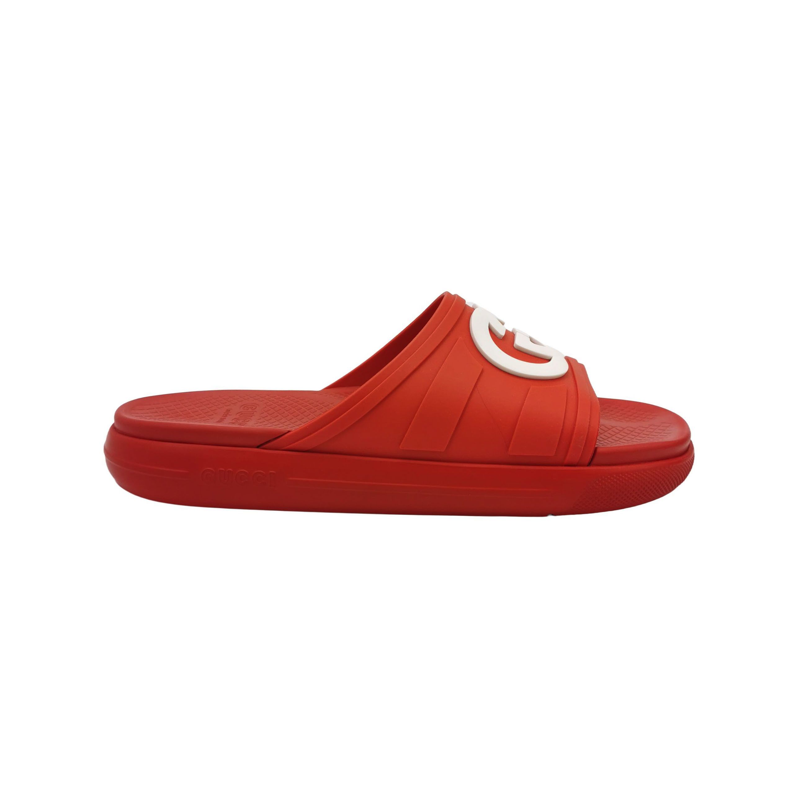 Gucci Gucci Interlocking G Rubber Slides 43 Size US 10 / EU 43 - 2 Thumbnail