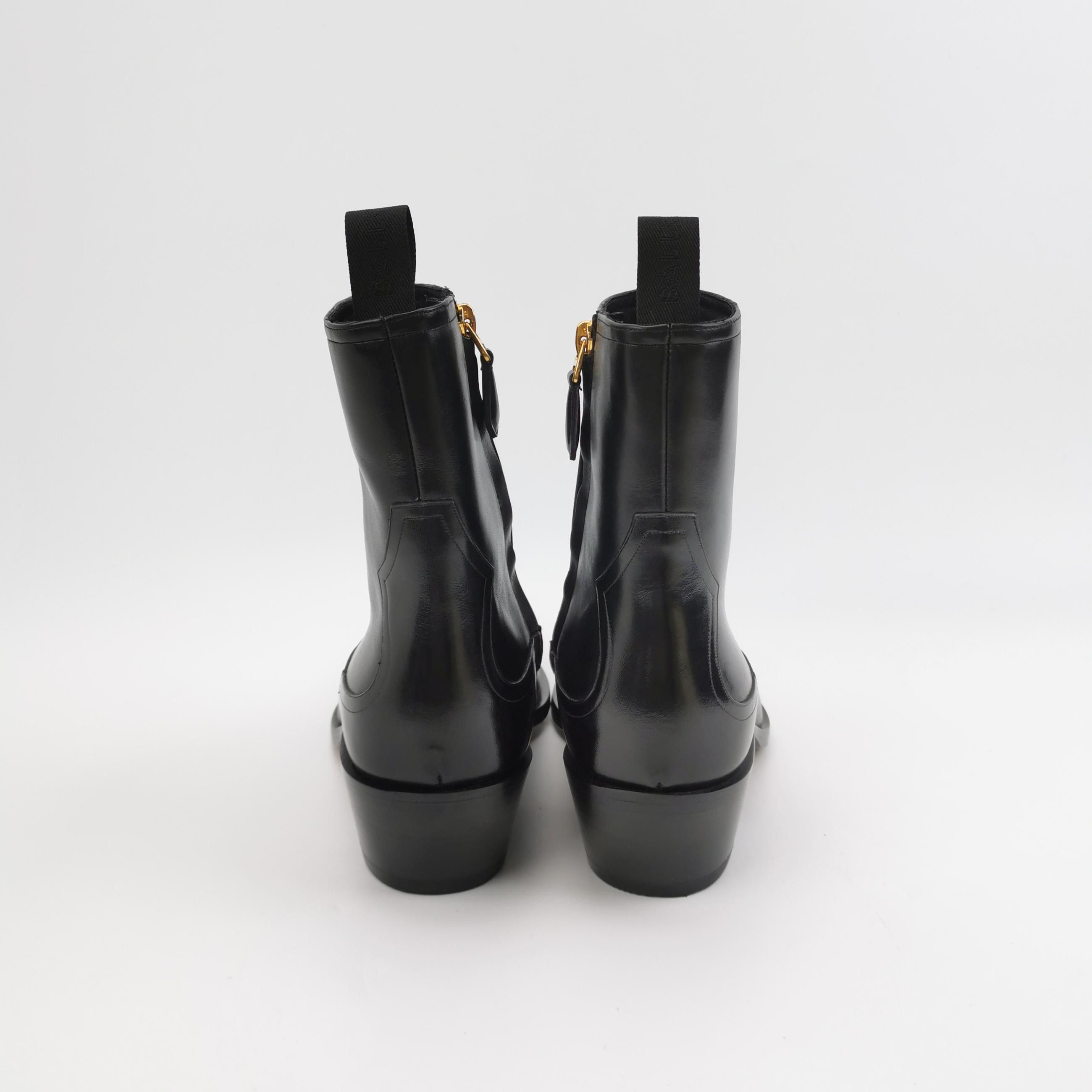 Bally Bally Leather Western Zip Ankle Boots EU 39 Size US 6 / EU 39 - 5 Thumbnail
