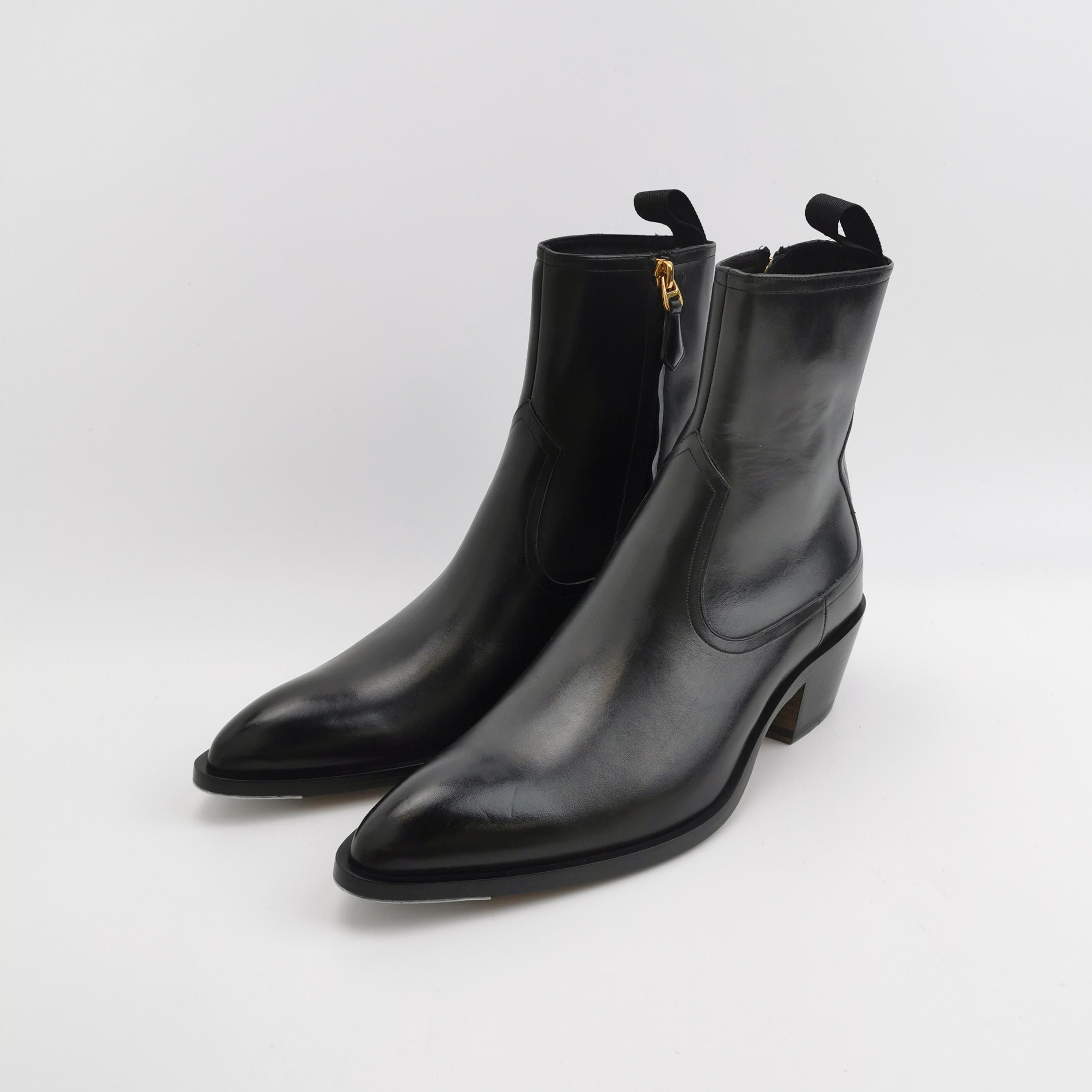 Bally Bally Leather Western Zip Ankle Boots EU 39 Size US 6 / EU 39 - 3 Thumbnail