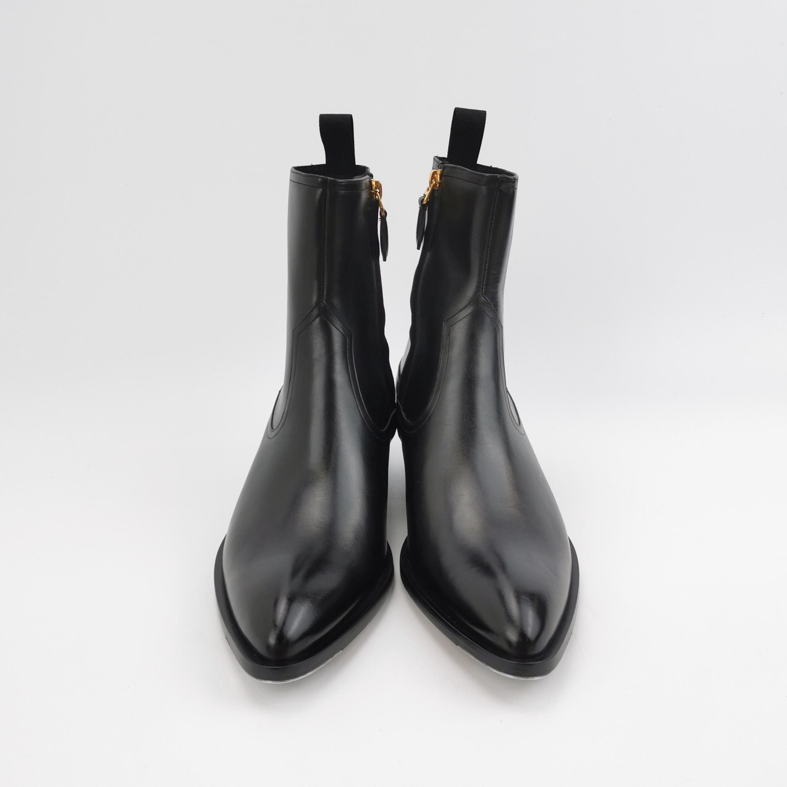 Bally Bally Leather Western Zip Ankle Boots EU 39 Size US 6 / EU 39 - 4 Thumbnail