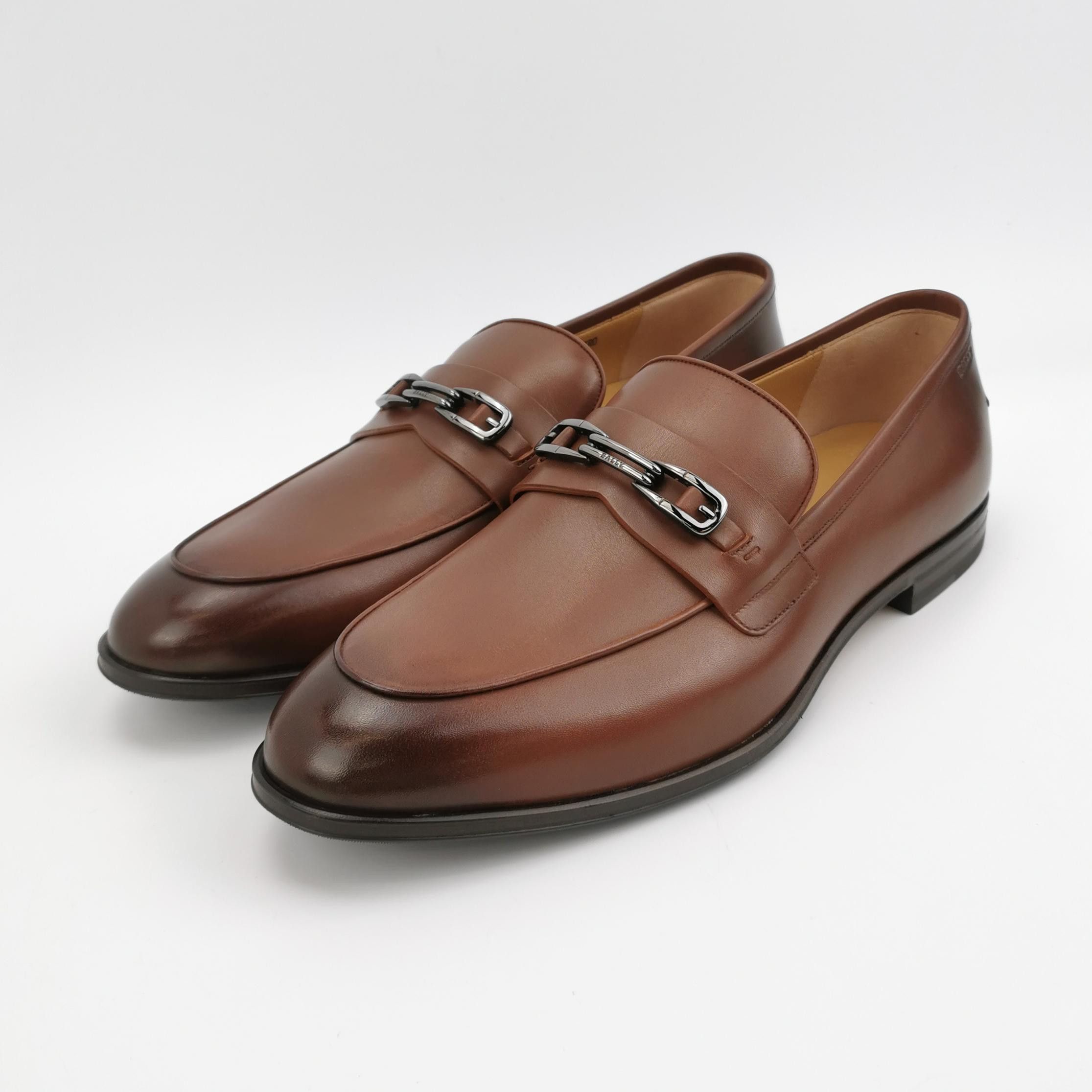 Bally Bally Metal Logo Leather Loafers Size 43 Size US 10 / EU 43 - 3 Thumbnail