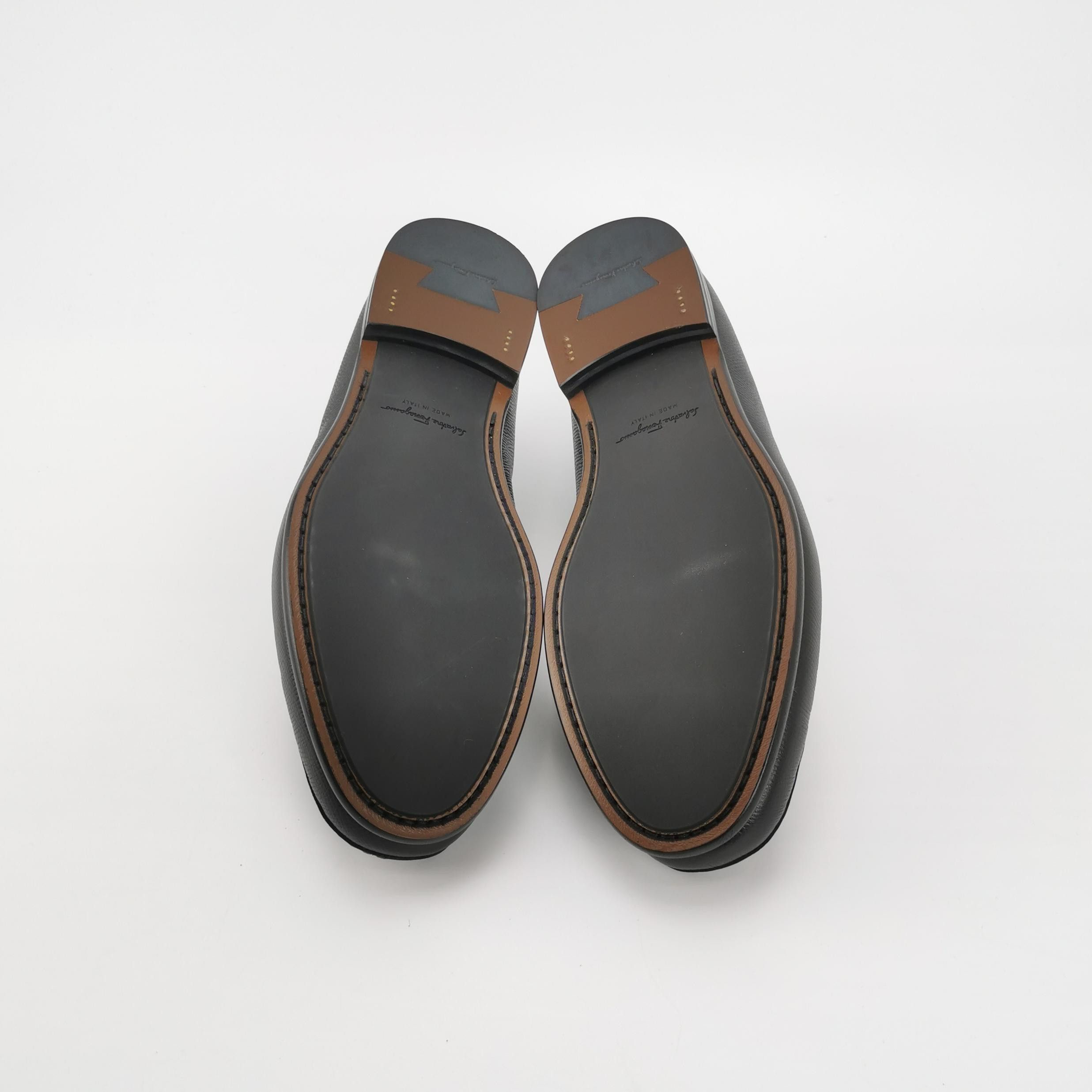 Salvatore Ferragamo Ferragamo Gancini Leather Crown Loafers 41.5 Size US 8 / EU 41 - 6 Thumbnail