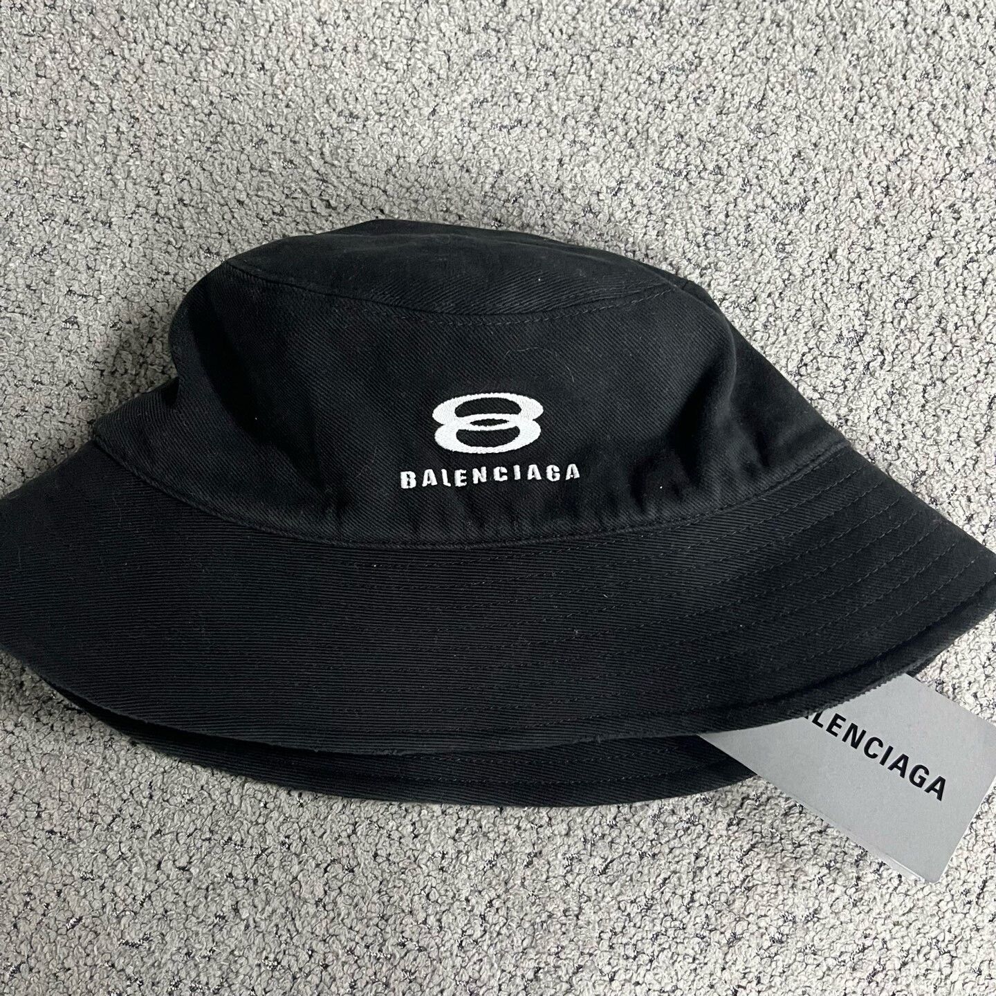 Balenciaga Balenciaga Retro Cotton Black Hat one size Men Size ONE SIZE - 2 Thumbnail