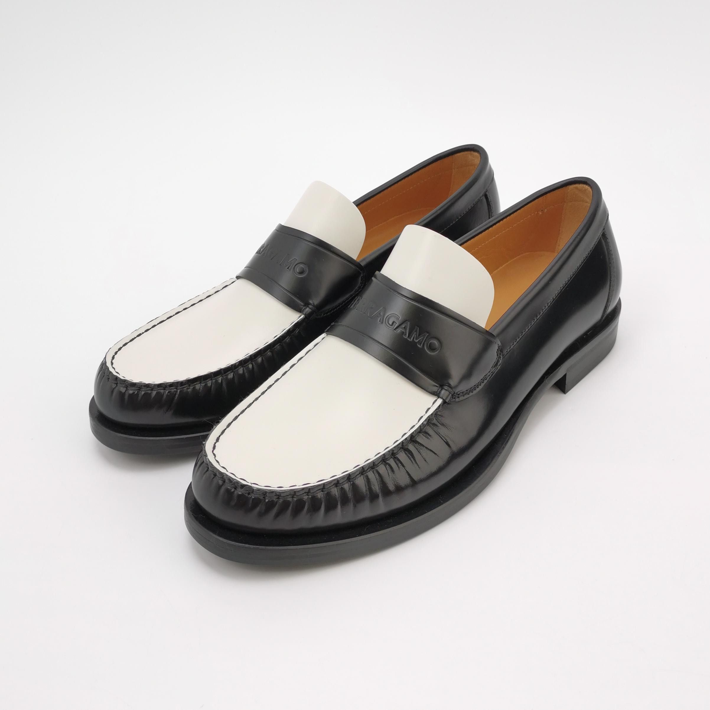 Salvatore Ferragamo Salvatore Ferragamo Two-Tone Leather Loafers Size 7.5 Size US 8 / EU 41 - 3 Thumbnail