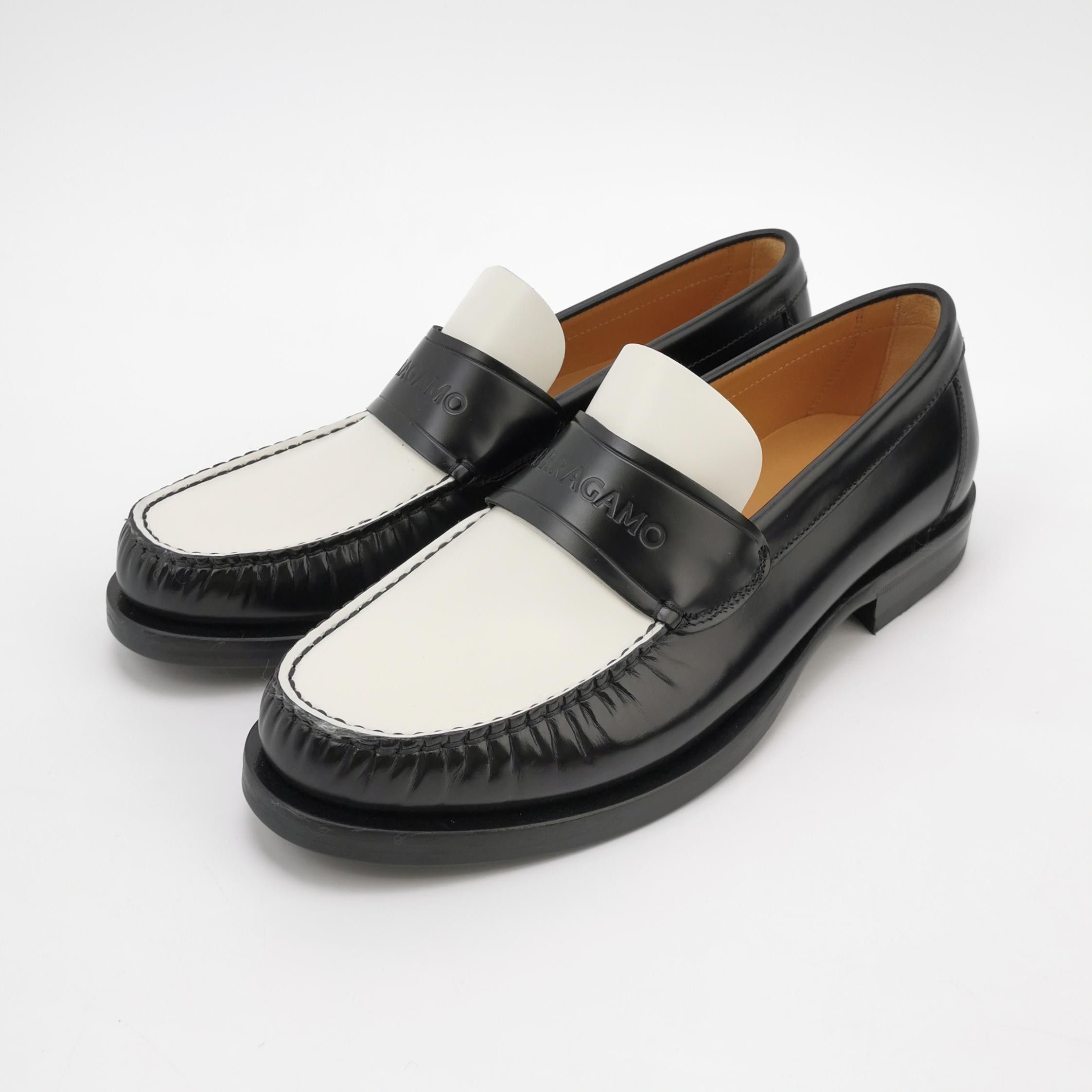 Salvatore Ferragamo Salvatore Ferragamo Bicolor Leather Loafers 7 Size US 8 / EU 41 - 3 Thumbnail