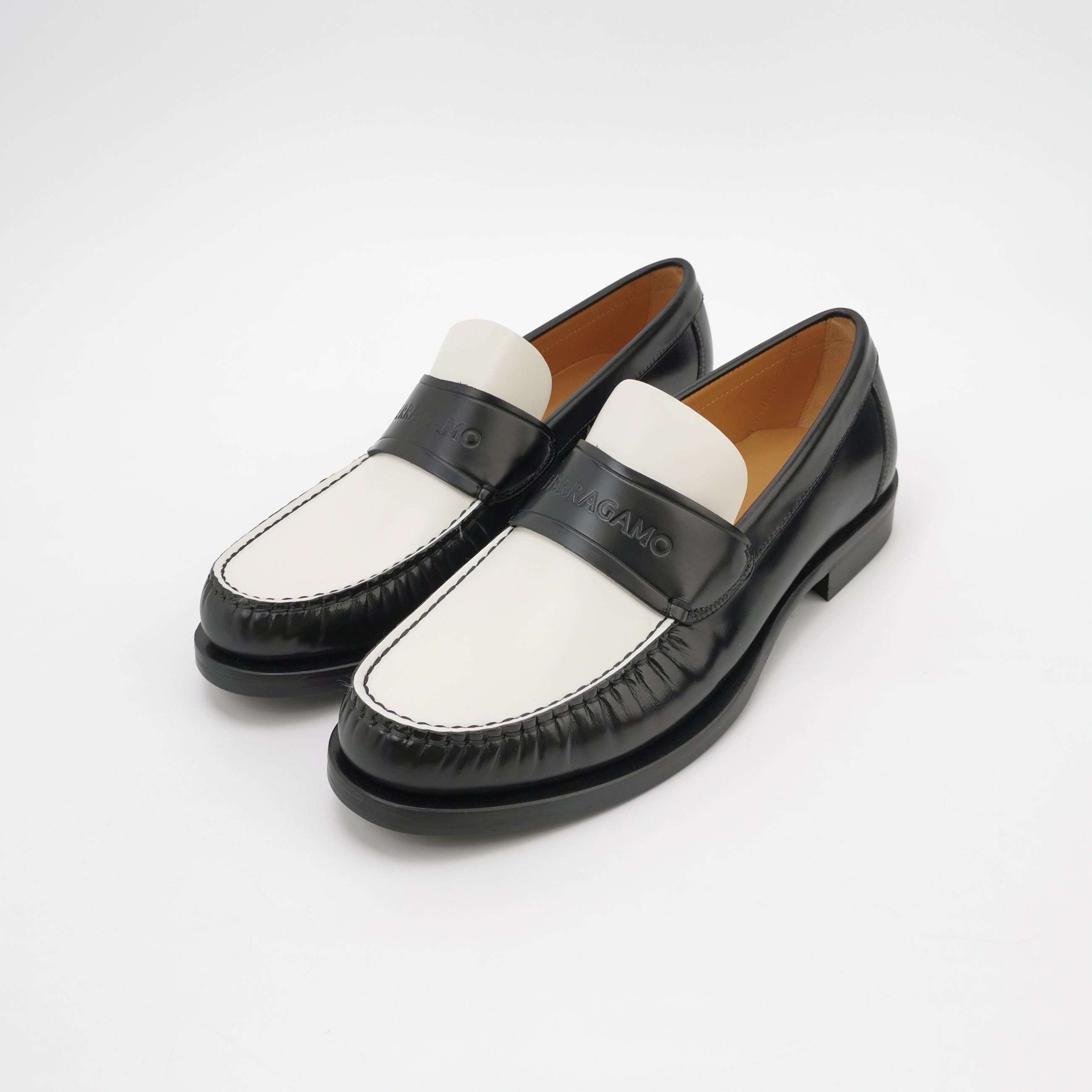 Salvatore Ferragamo Salvatore Ferragamo Bicolor Logo Loafers 7.5 Size US 8 / EU 41 - 3 Thumbnail