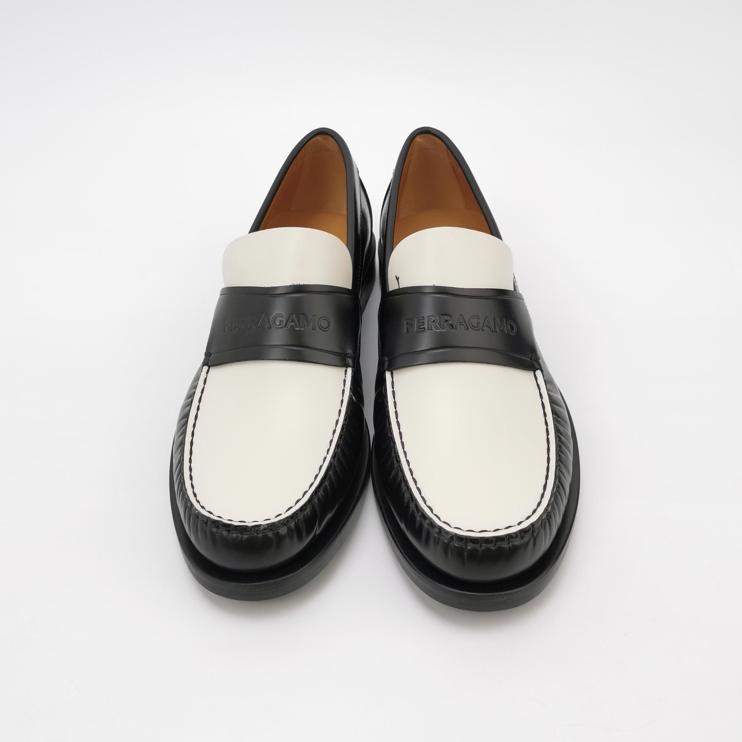 Salvatore Ferragamo Salvatore Ferragamo Bicolor Logo Loafers 7.5 Size US 8 / EU 41 - 4 Thumbnail