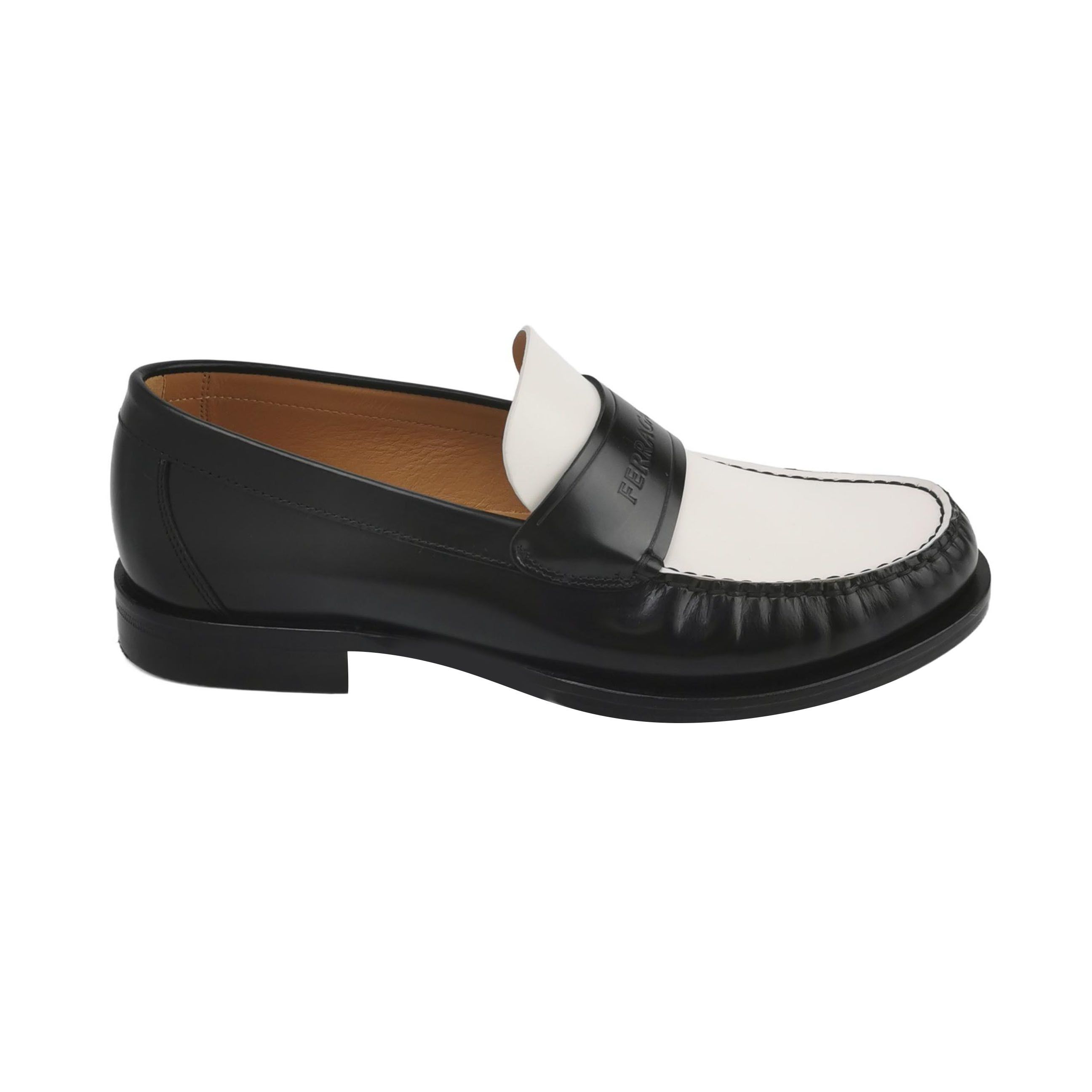 Salvatore Ferragamo Ferragamo Bicolor Leather Penny Loafers 9.5 Size US 9 / EU 42 - 2 Thumbnail
