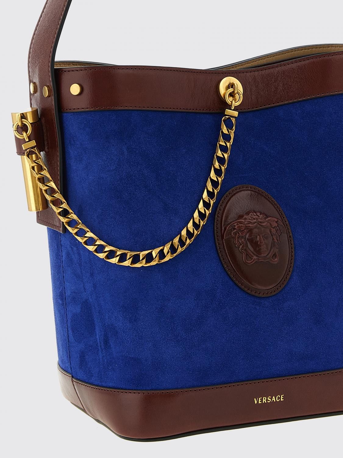 Versace Versace Shoulder Bag Woman Blue Size ONE SIZE - 3 Thumbnail