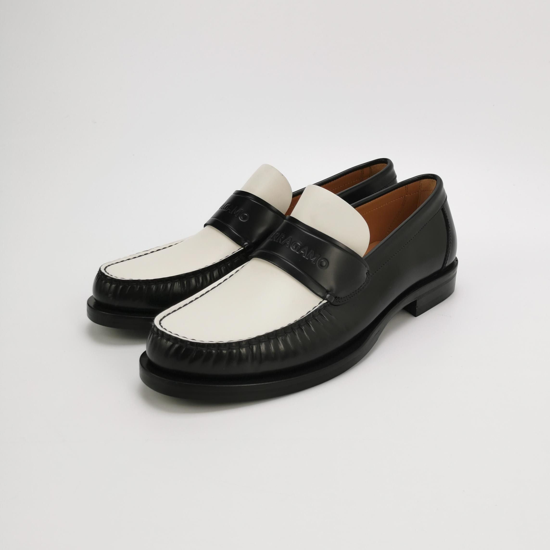 Salvatore Ferragamo Salvatore Ferragamo Bi-Color Leather Loafers US 8.5 Size US 8 / EU 41 - 3 Thumbnail