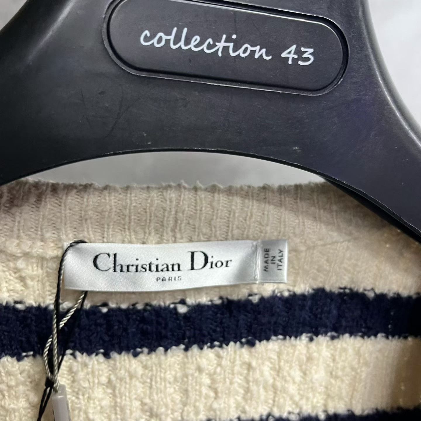 Dior Dior Casual Striped White T-Shirt XS Women Size XS / US 0-2 / IT 36-38 - 5 Thumbnail