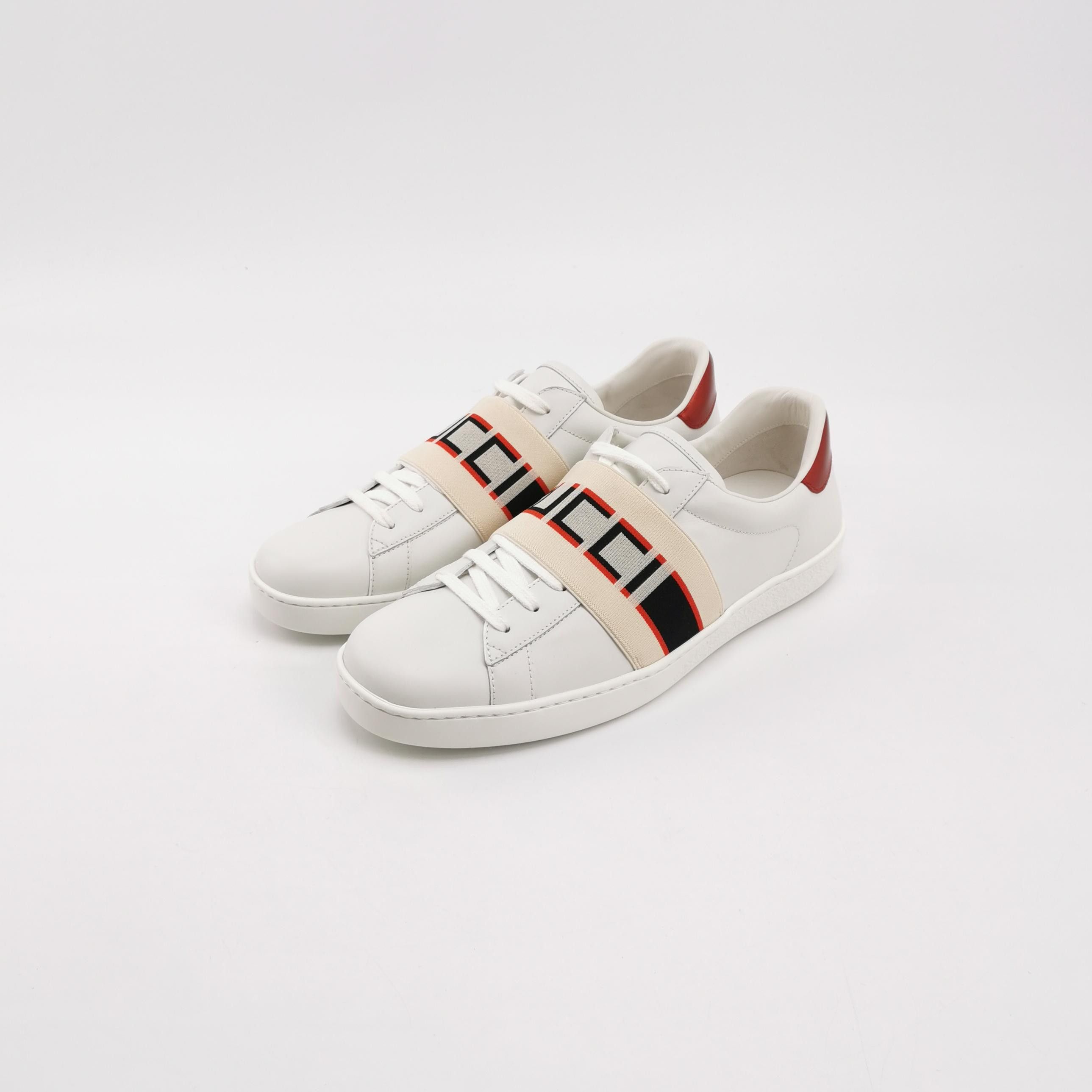 Gucci Gucci Logo Strap Ace Sneakers Size 42 Size US 9 / EU 42 - 3 Thumbnail