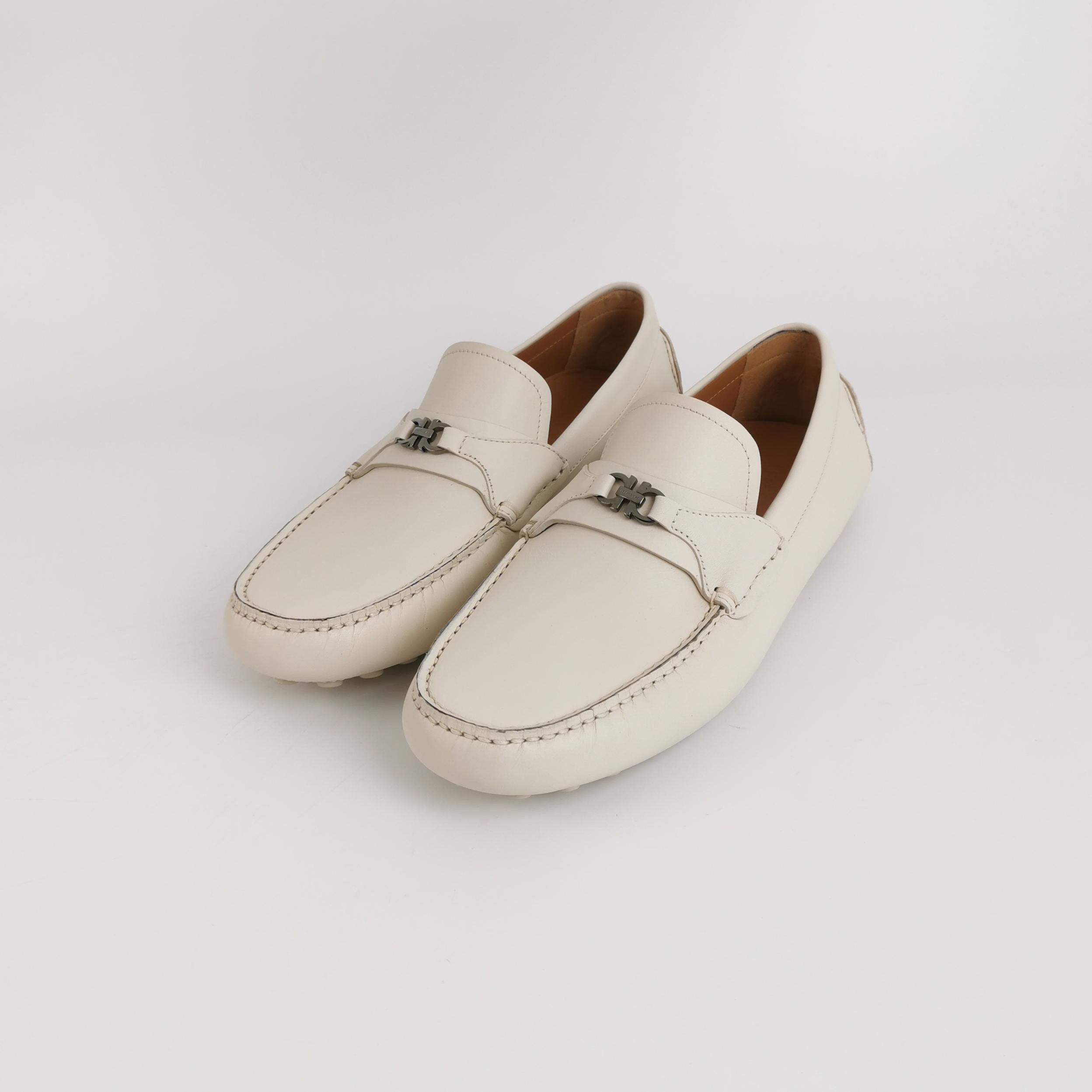 Salvatore Ferragamo Salvatore Ferragamo Gancini Leather Drivers 40.5 Size US 7 / EU 40 - 3 Thumbnail