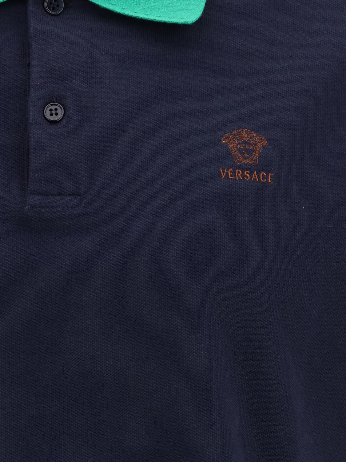 Versace Versace Polo Shirt Men Navy Size US M / EU 48-50 / 2 - 4 Thumbnail