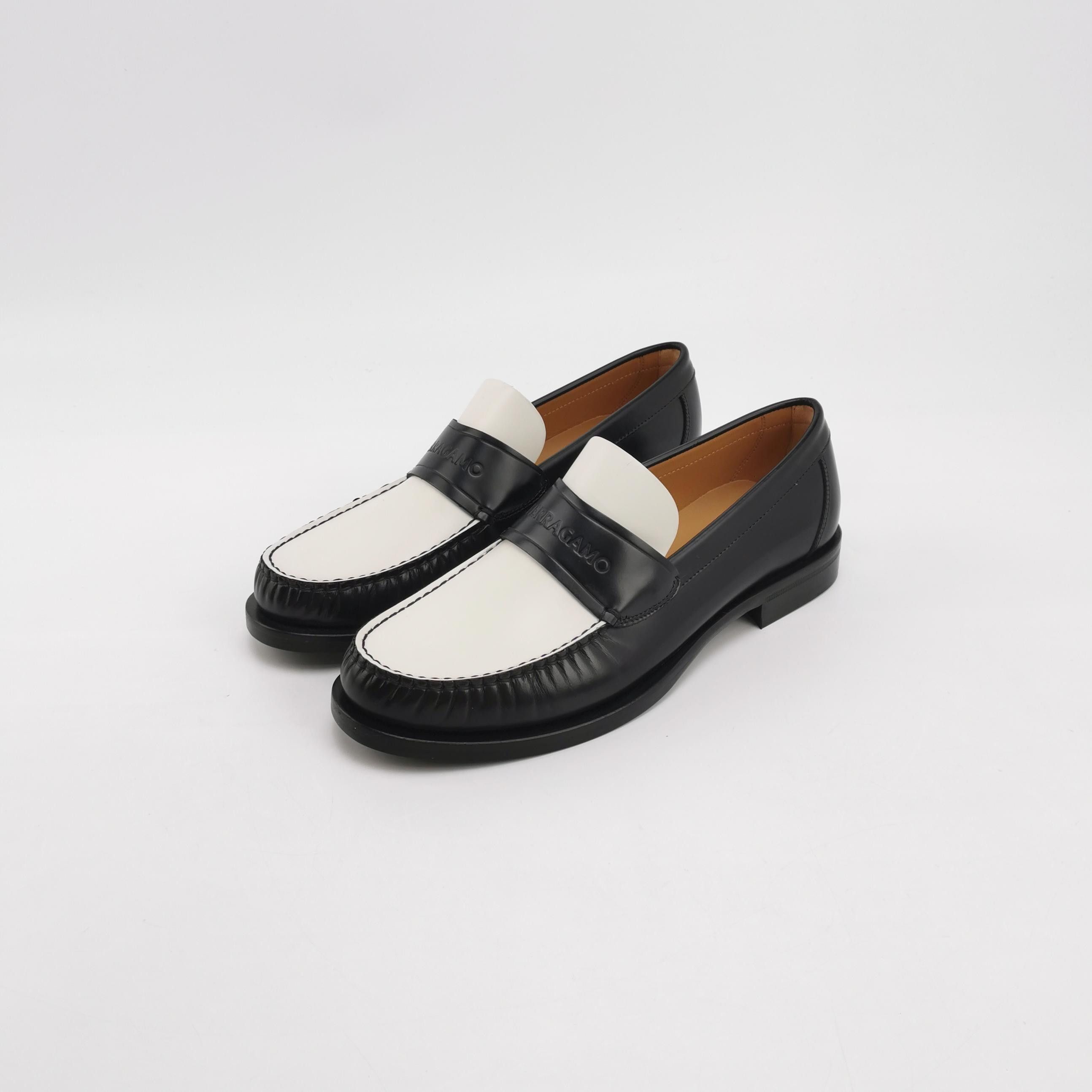 Salvatore Ferragamo Salvatore Ferragamo Two-Tone Leather Loafers 8.5 Size US 9 / EU 42 - 3 Thumbnail