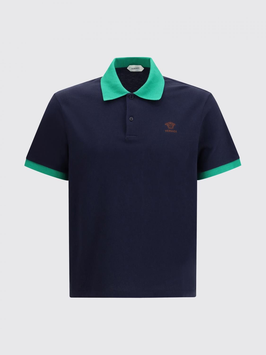 Versace Versace Polo Shirt Men Navy Size US S / EU 44-46 / 1 - 2 Thumbnail