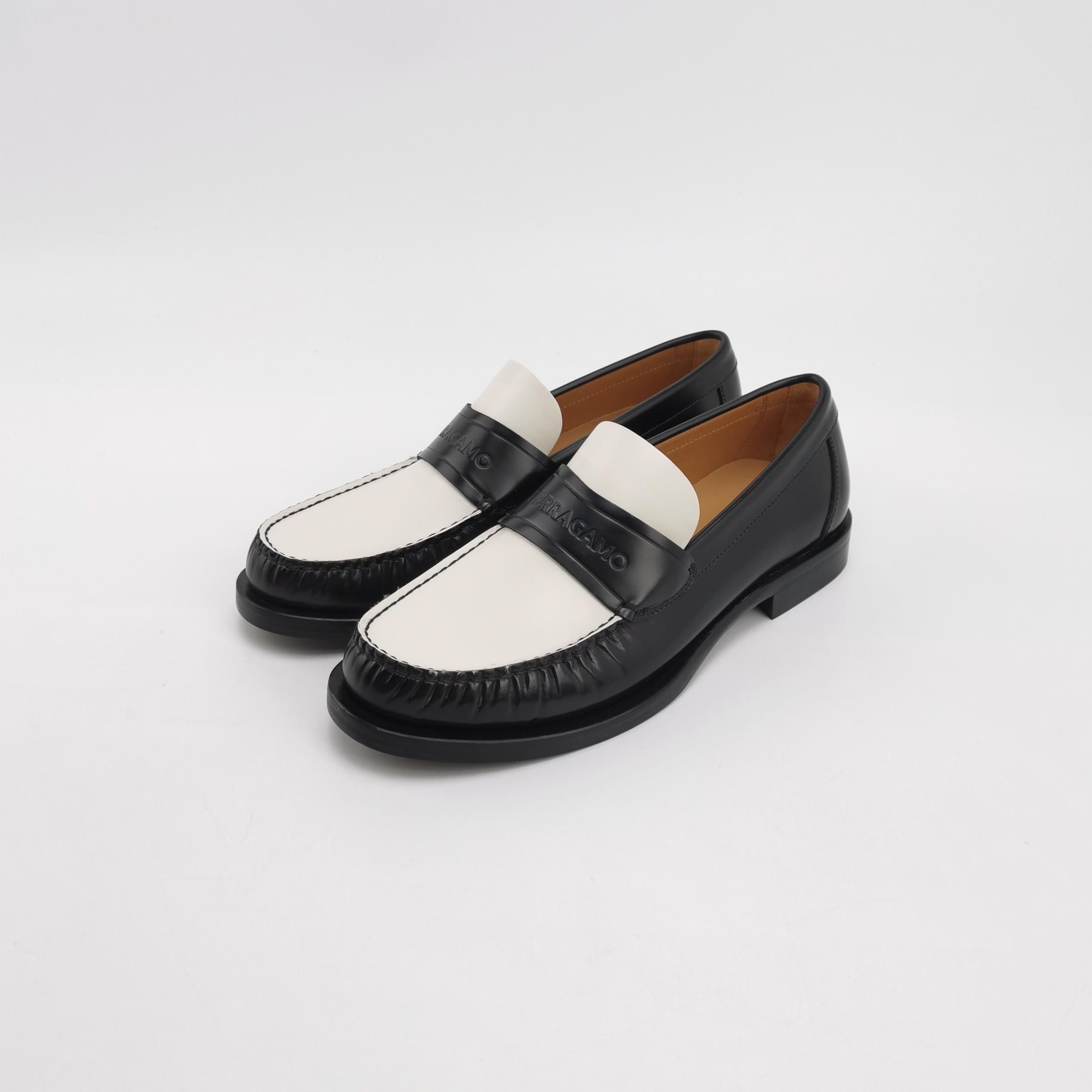 Salvatore Ferragamo Salvatore Ferragamo Bi-Color Leather Loafers US 7.5 Size US 7 / EU 40 - 3 Thumbnail