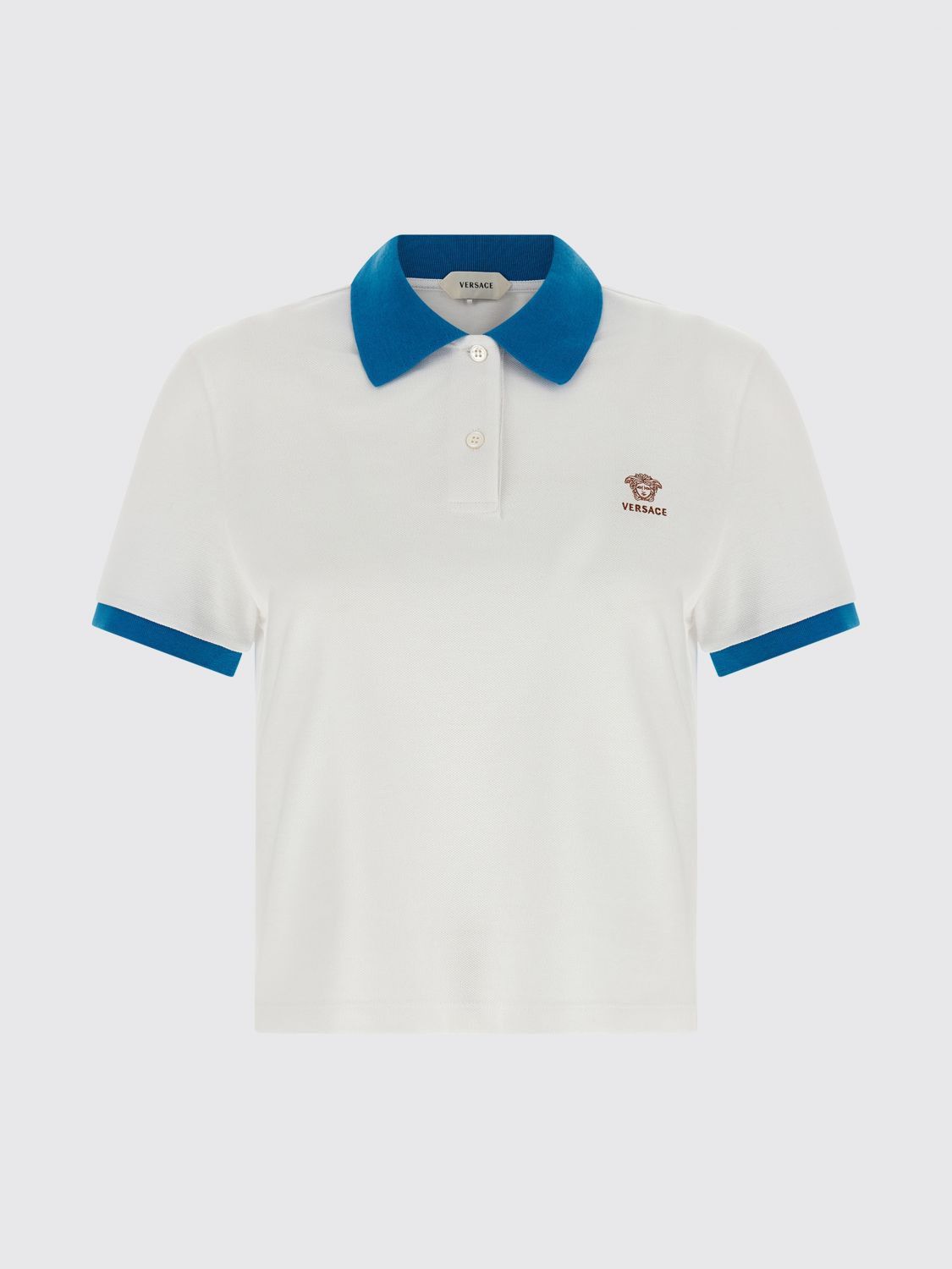 Versace Versace Polo Shirt Woman Blue Size M / US 6-8 / IT 42-44 - 2 Thumbnail