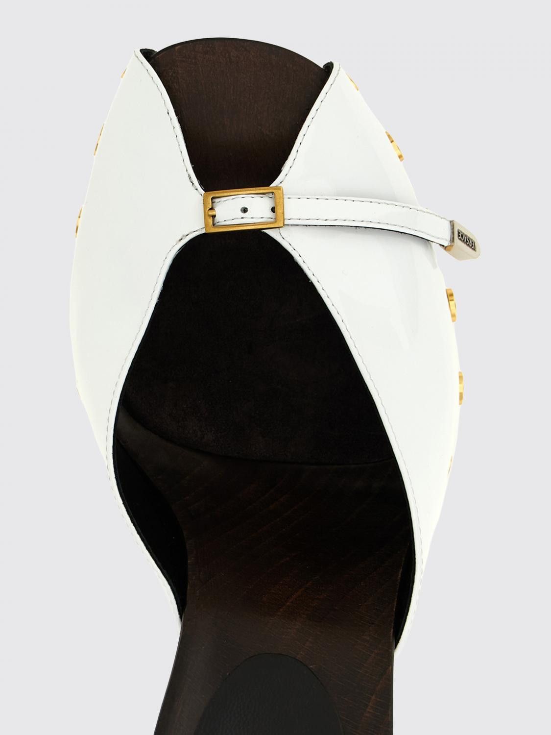 Versace Versace Heeled Sandal Woman White Size US 10 / IT 40 - 4 Thumbnail