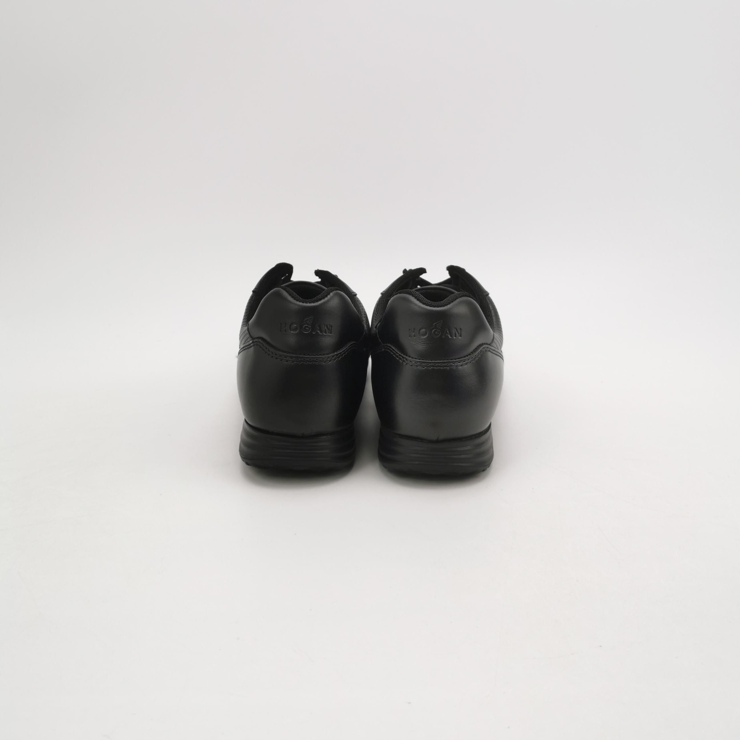 Hogan Hogan Black Leather Low-Top Sneakers EU 41 Size US 8 / EU 41 - 5 Thumbnail
