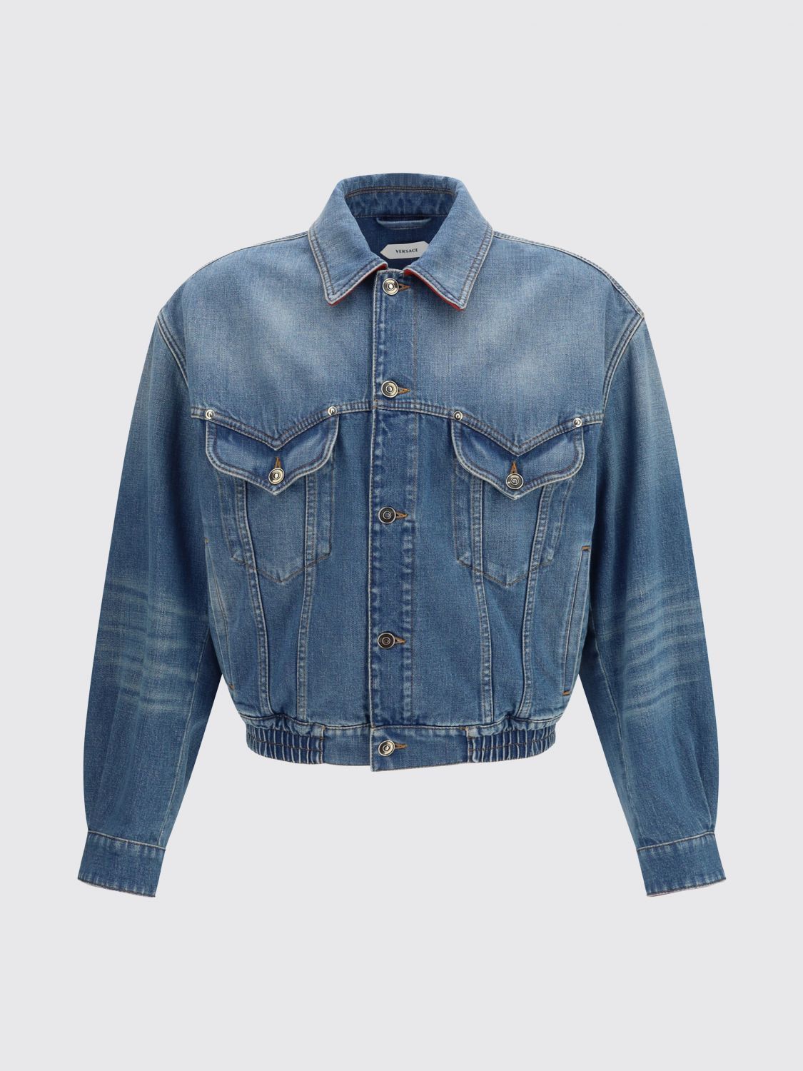 Versace Versace Jacket Men Blue Size US M / EU 48-50 / 2 - 2 Thumbnail