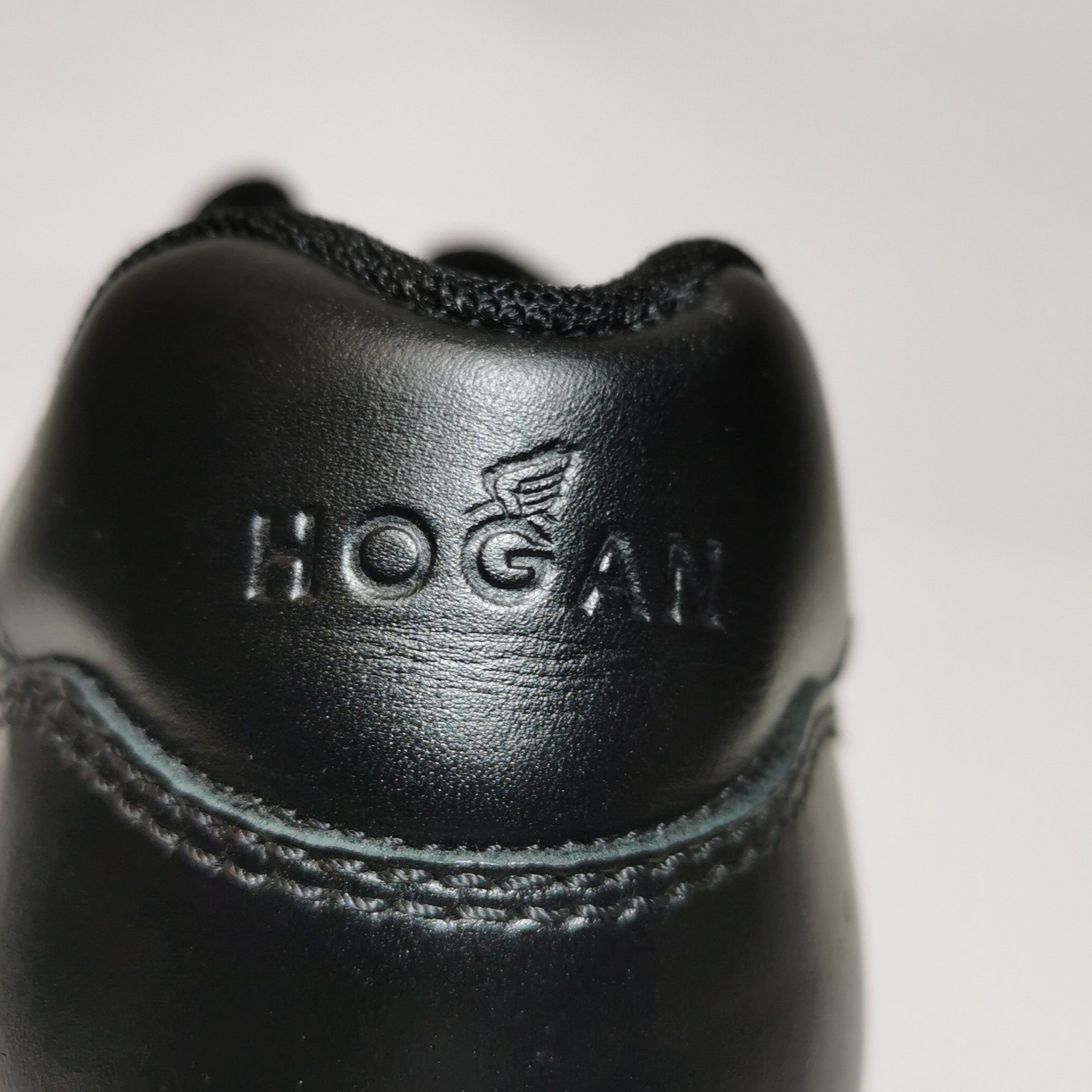 Hogan Hogan Black Leather Low-Top Sneakers US 8.5 Size US 8 / EU 41 - 12 Thumbnail