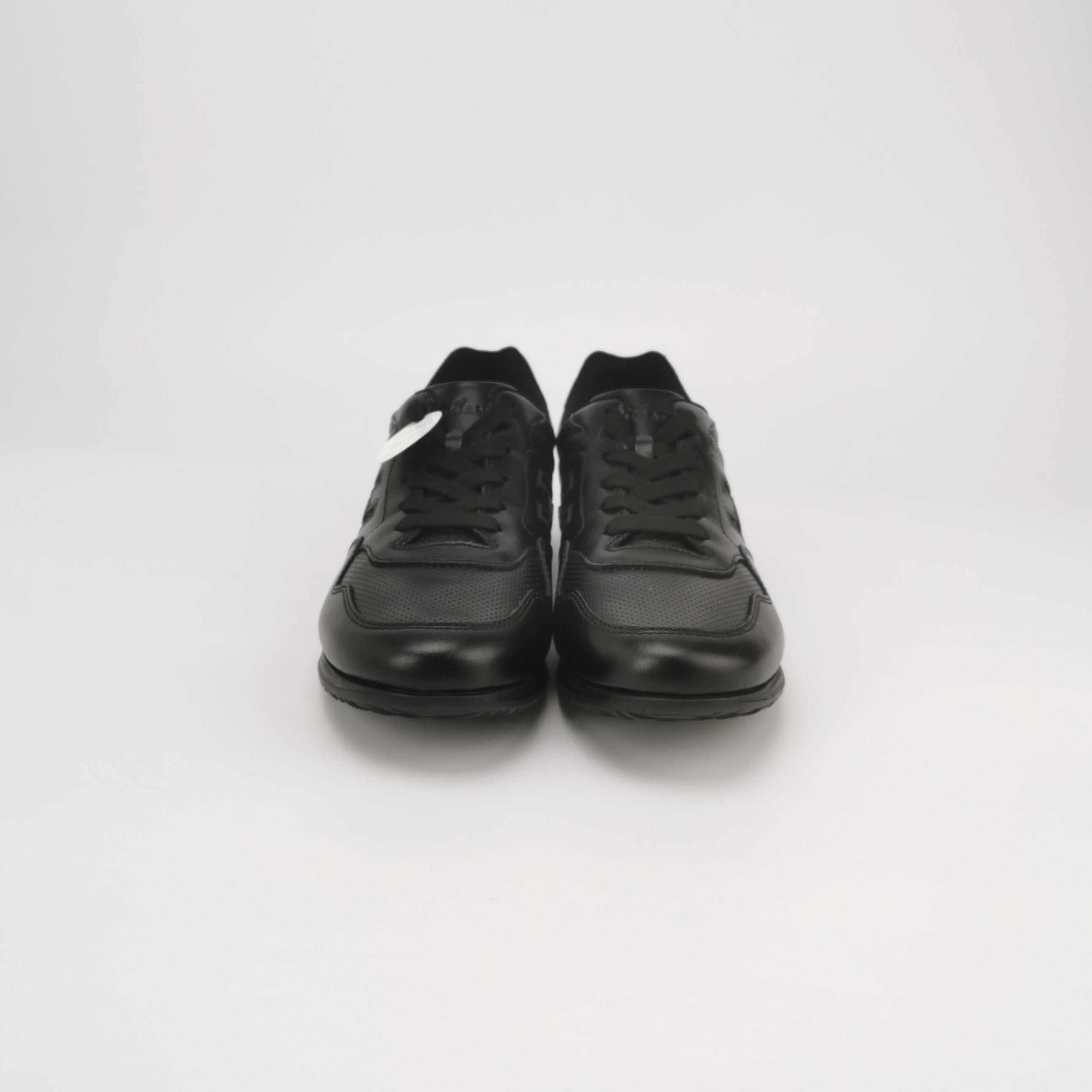 Hogan Hogan Black Leather Logo Sneakers Size 8.5 Size US 8 / EU 41 - 4 Thumbnail