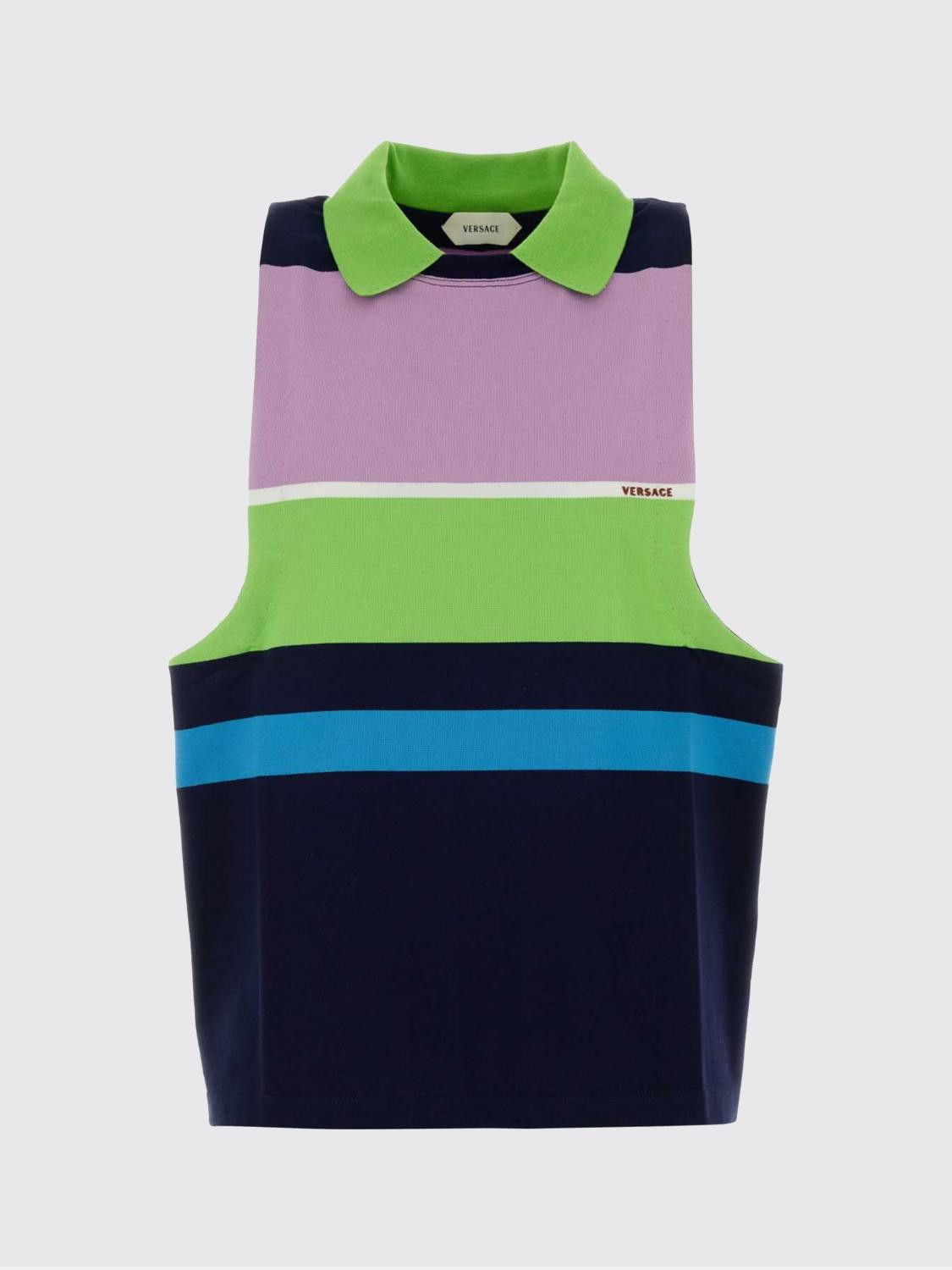 Versace Versace Polo Shirt Woman Multicolor Size XS / US 0-2 / IT 36-38 - 2 Thumbnail